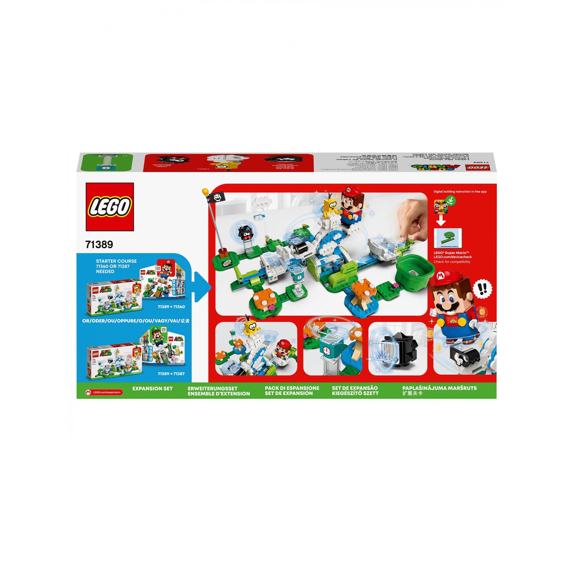LEGO Super Mario Il Mondo-Cielo di Lakitu - Pack di Espansione, Giocattoli da Co 71389, , large