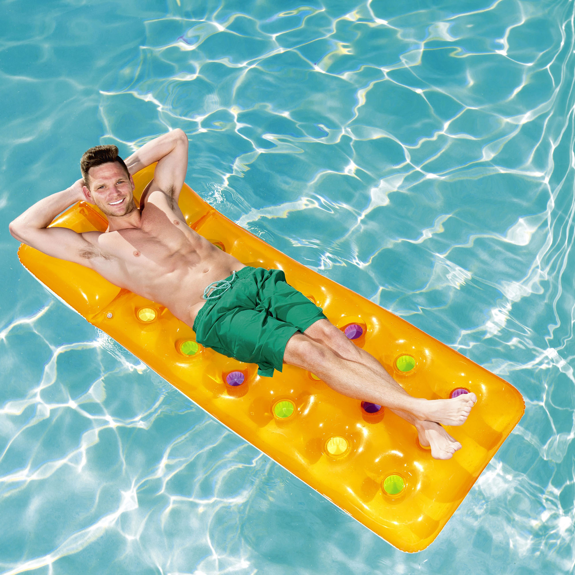 Materassino gonfiabile da mare doppio comfort, , large