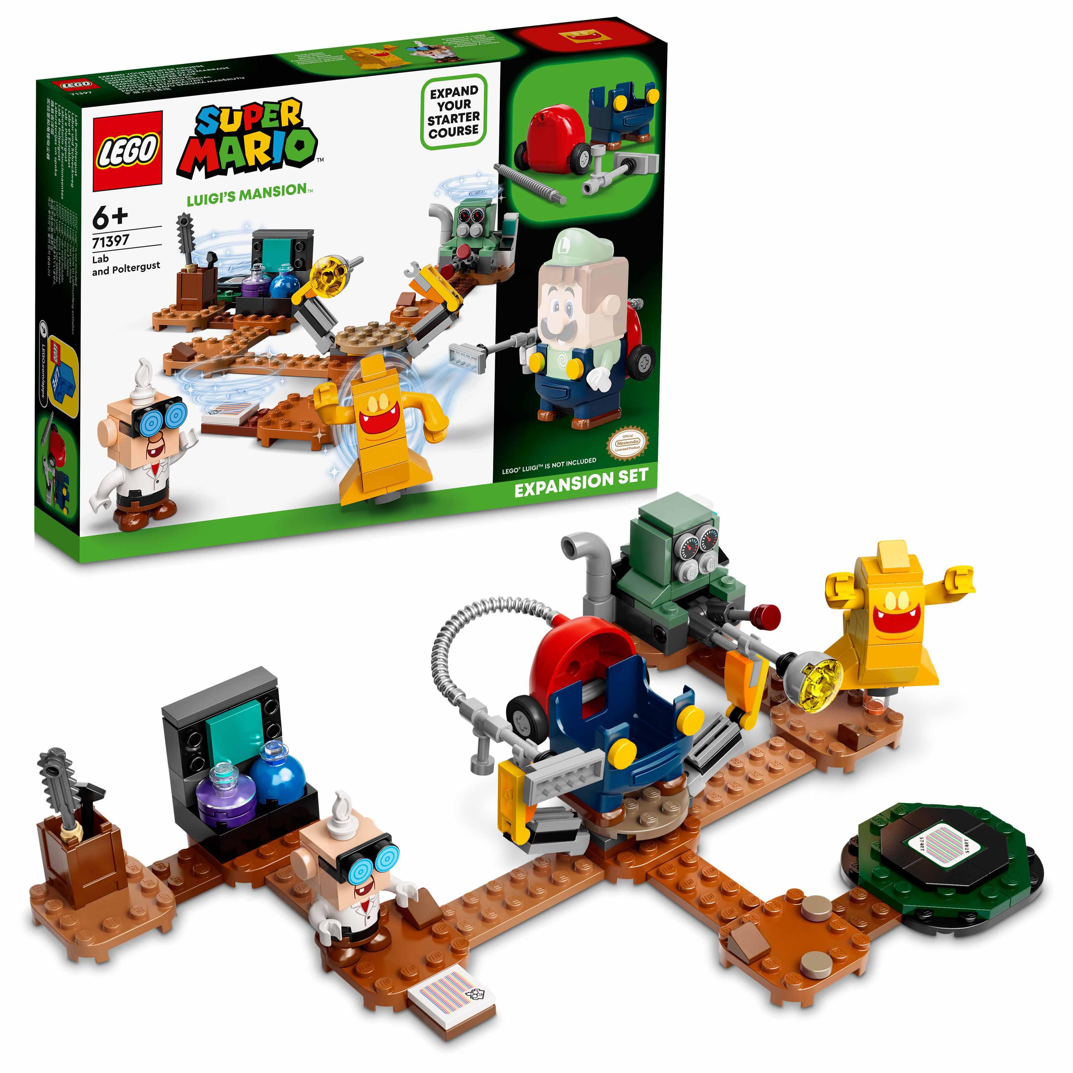 LEGO Super Mario Laboratorio e Poltergust di Luigi's Mansion - Pack di Espansio 71397, , large