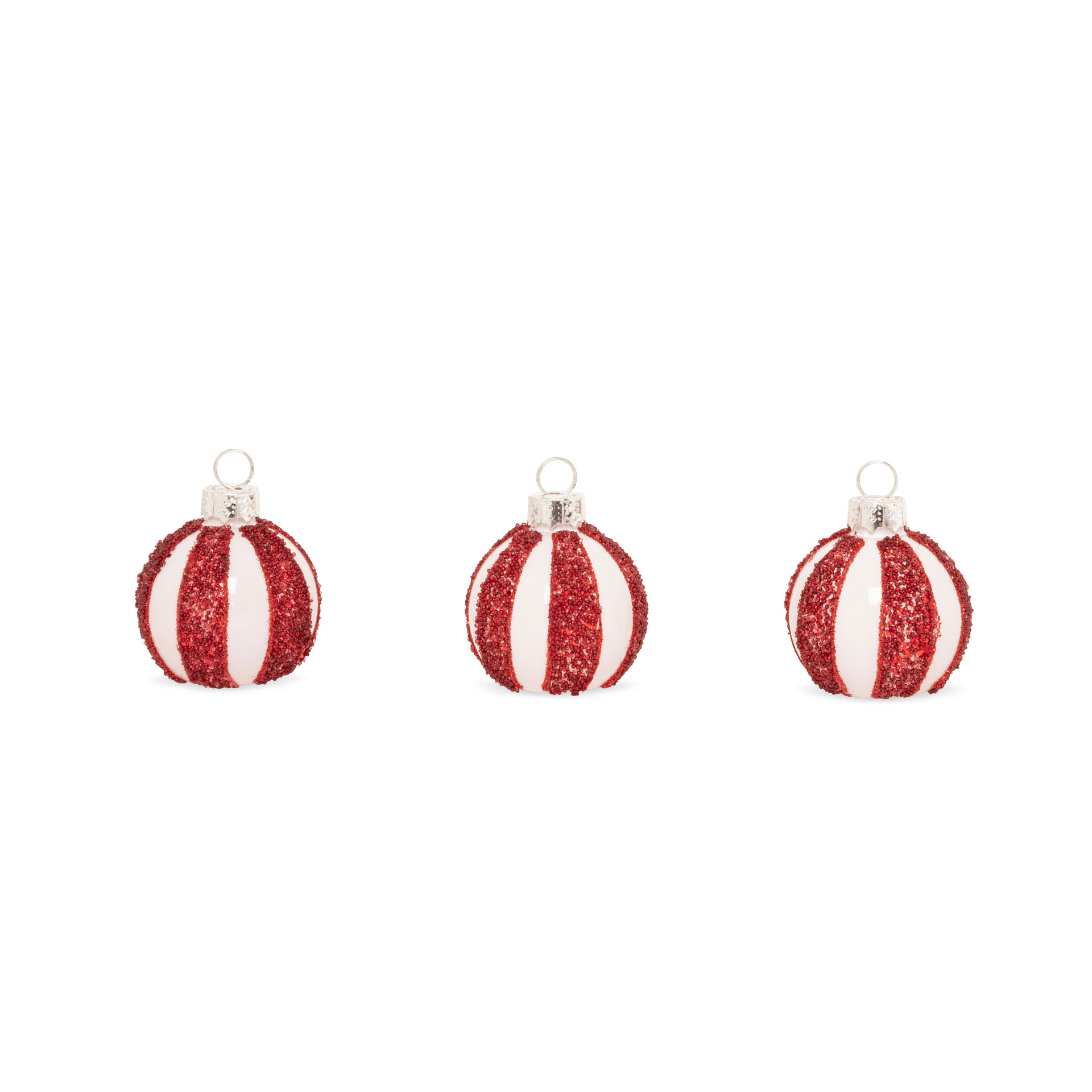 Segnaposto natalizi - Set da 6 pz, rosse e bianche, rosso e bianco, large