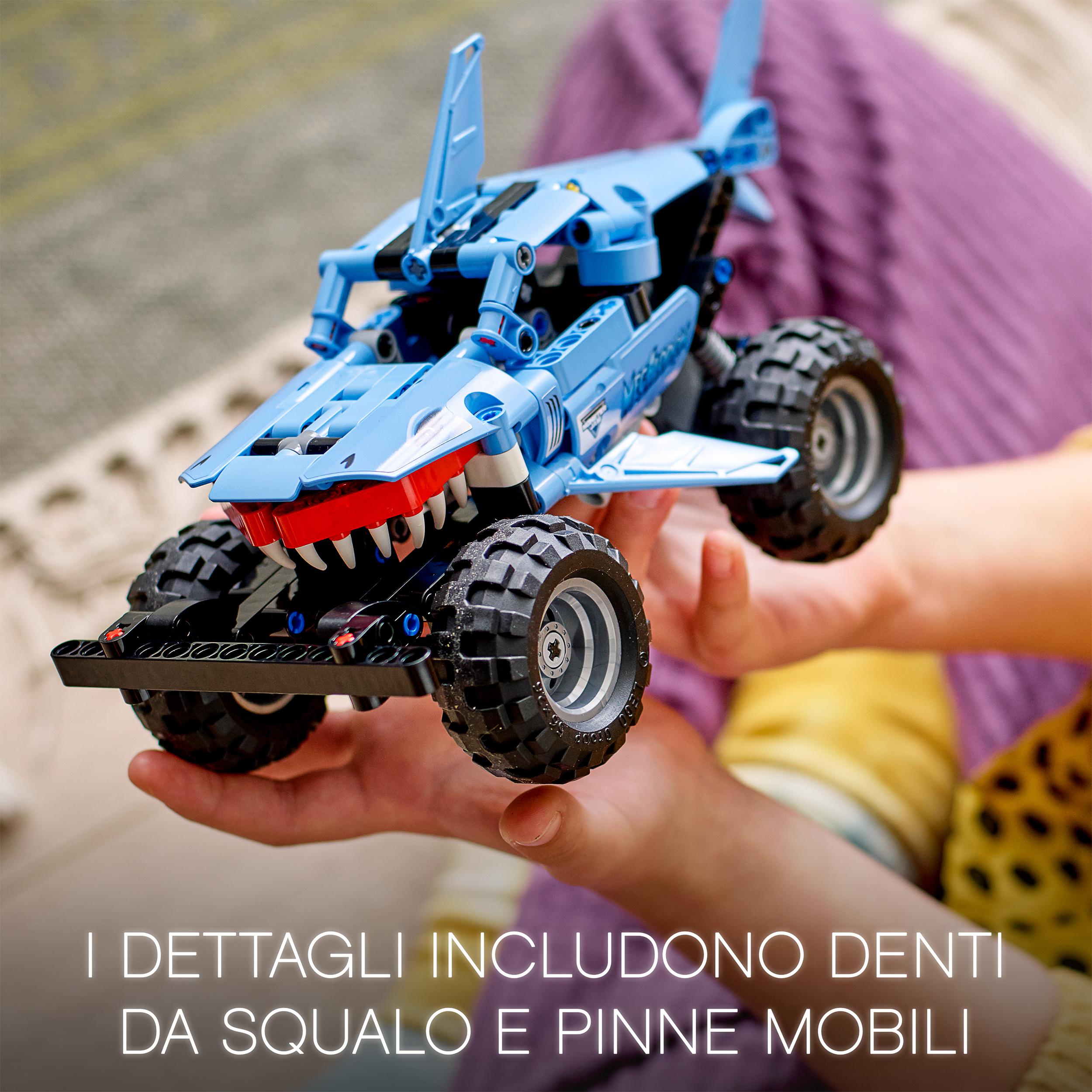 LEGO Technic Monster Jam Megalodon, da Camion a Macchina Giocattolo Low Racer Lu 42134, , large