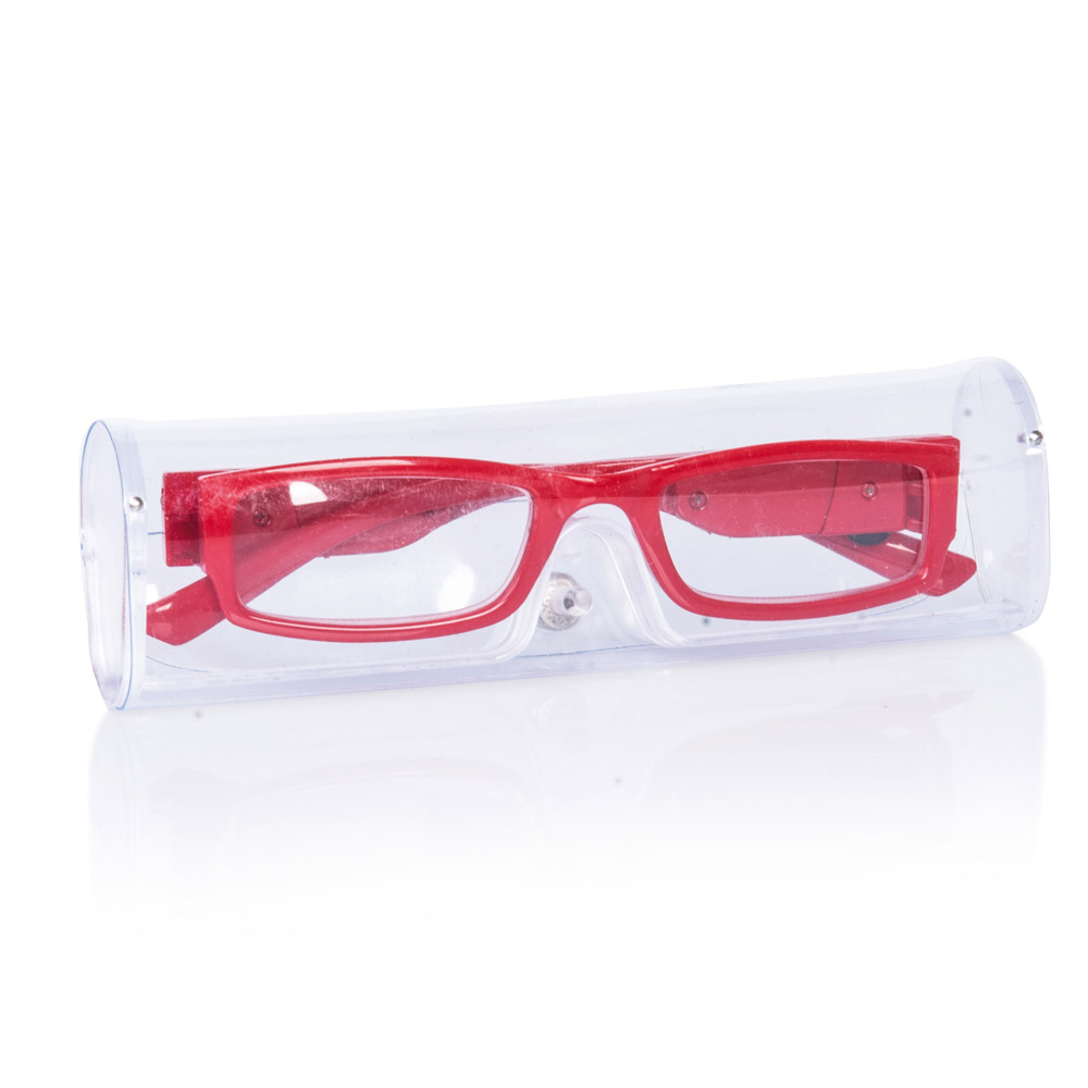 OCCHIALI ROSSI DA LETTURA 1.5 CON LUCI, , large