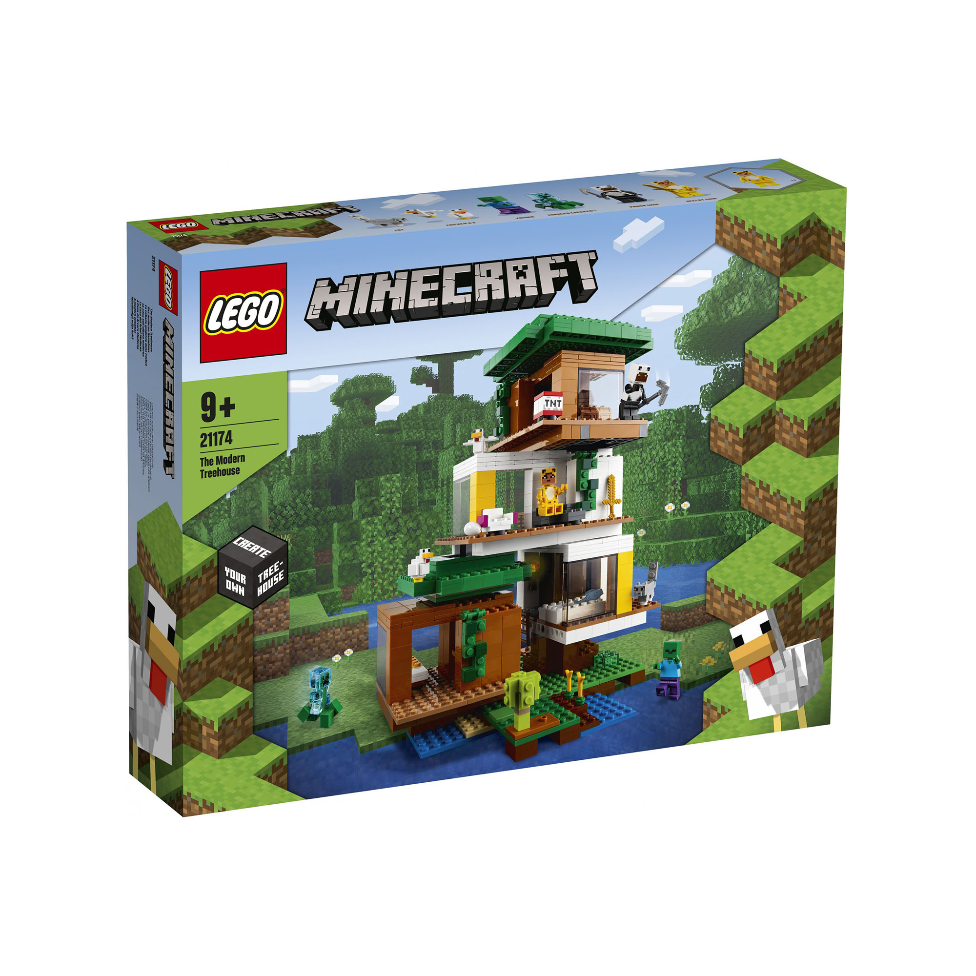 LEGO Minecraft La Casa sull'Albero Moderna, Giocattoli per Bambini di 9 Anni co 21174, , large