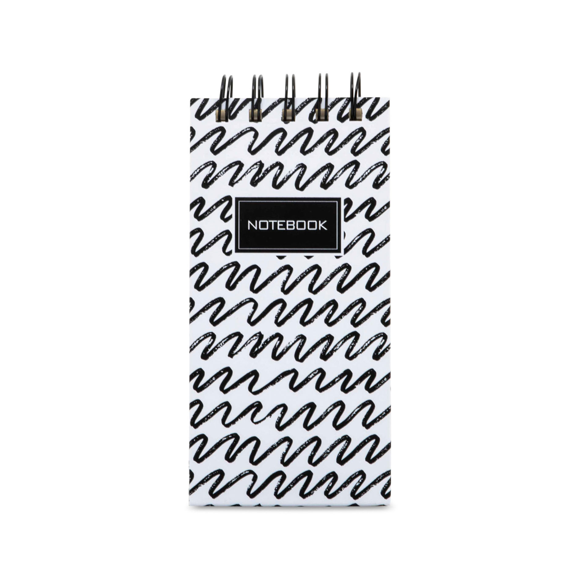 Blocco note con spirale - Fantasia onde, , large