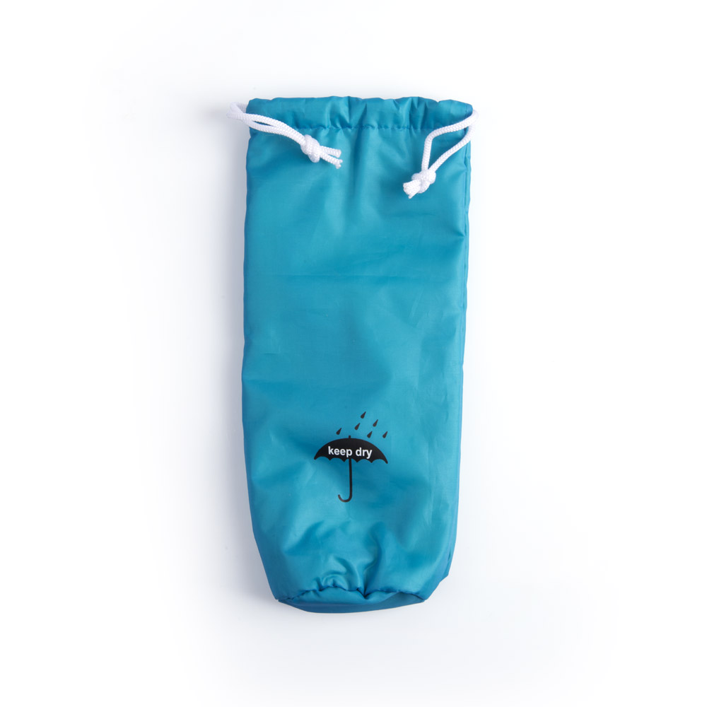 Borsetta porta ombrello assorbi acqua azzurra, , large
