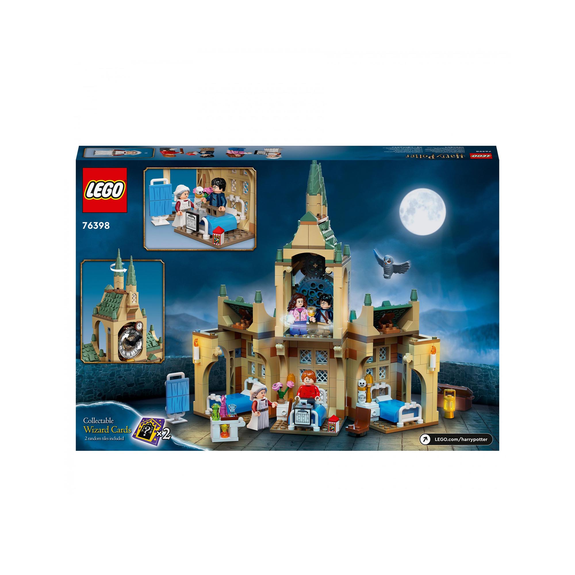 LEGO 76398 Harry Potter Ala dell'infermeria di Hogwarts, con Minifigure Ron Wea 76398, , large