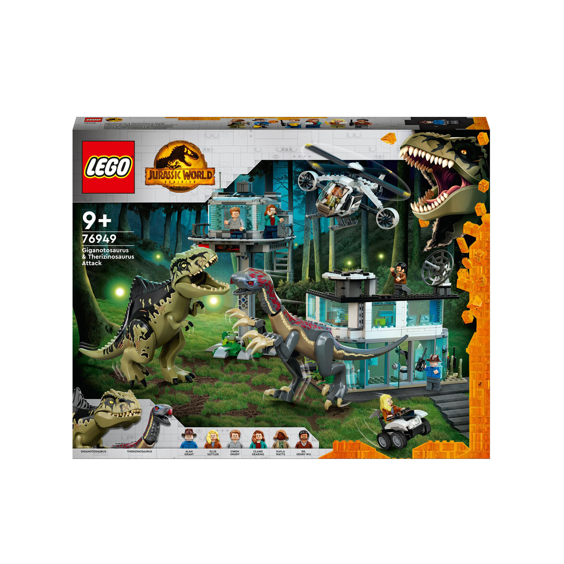 LEGO 76949 Jurassic World l'Attacco del Giganotosauro e del Terizinosauro, Dino 76949, , large