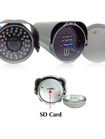 Telecamera con visione notturna e registrazione su SD, , large