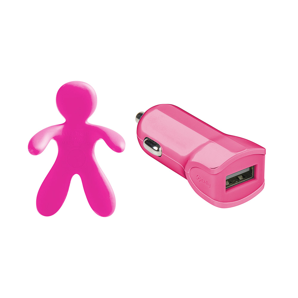 Caricabatterie con profumatore per auto Celly, , large