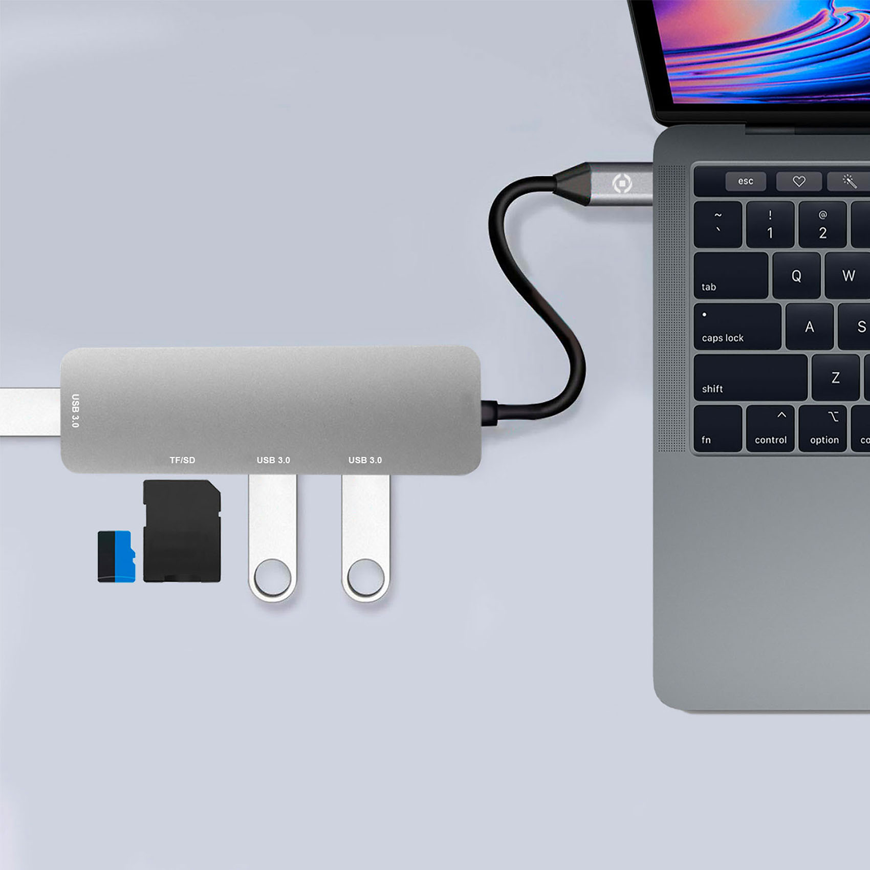 Adattatore multiporta USB-C ProHub Celly, , large