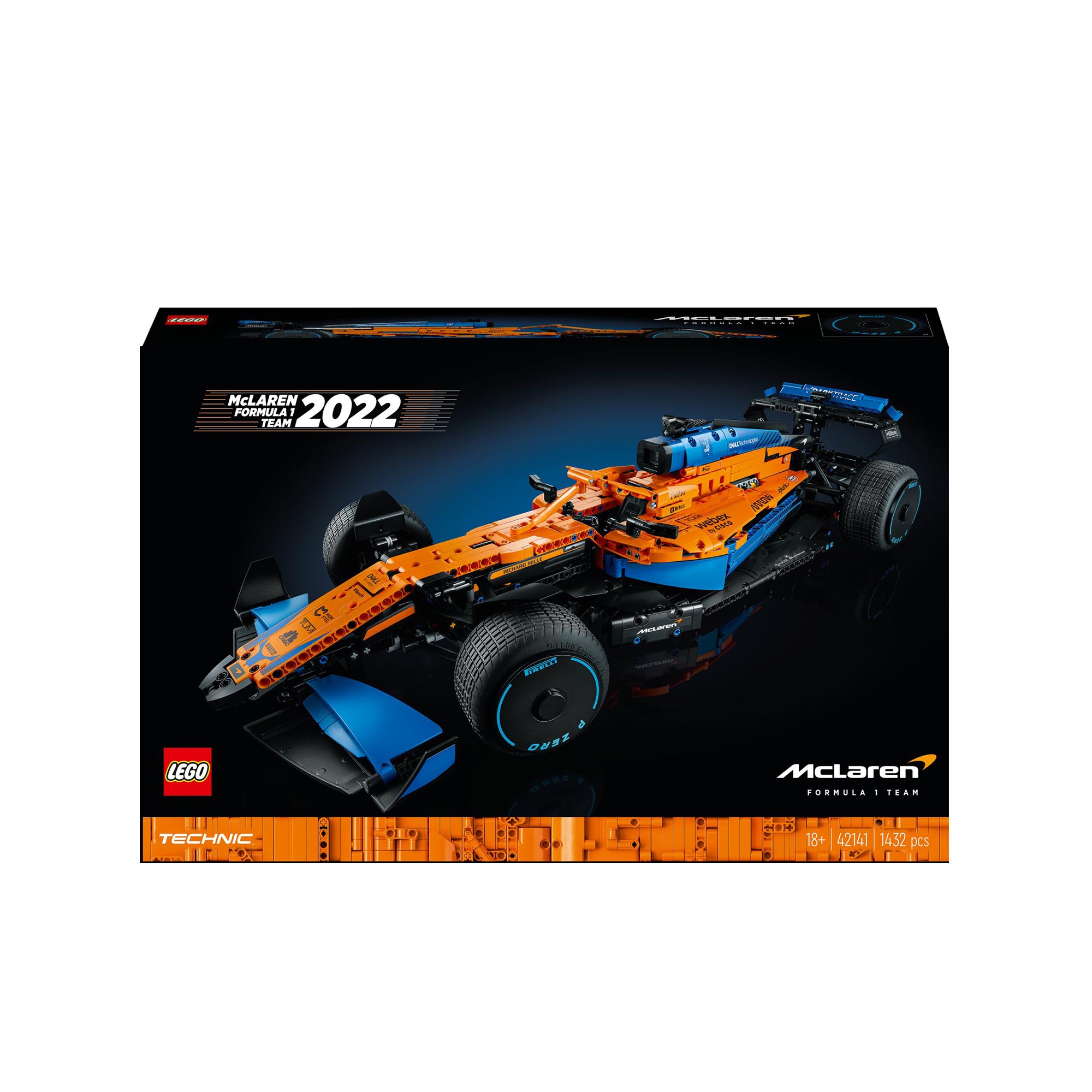 LEGO 42141 Technic Monoposto McLaren Formula 1 2022, Auto Replica F1, Set per Ad 42141, , large