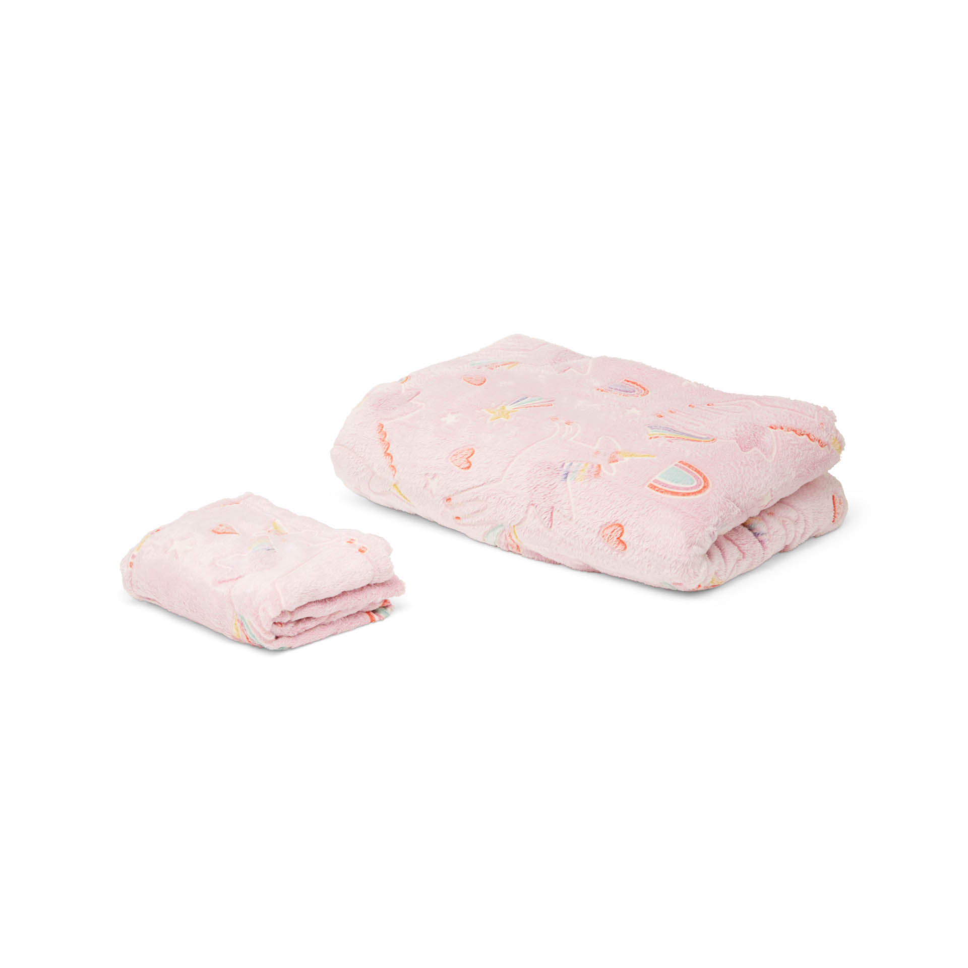 Set copripiumino singolo con federa fluorescente - Unicorni, , large