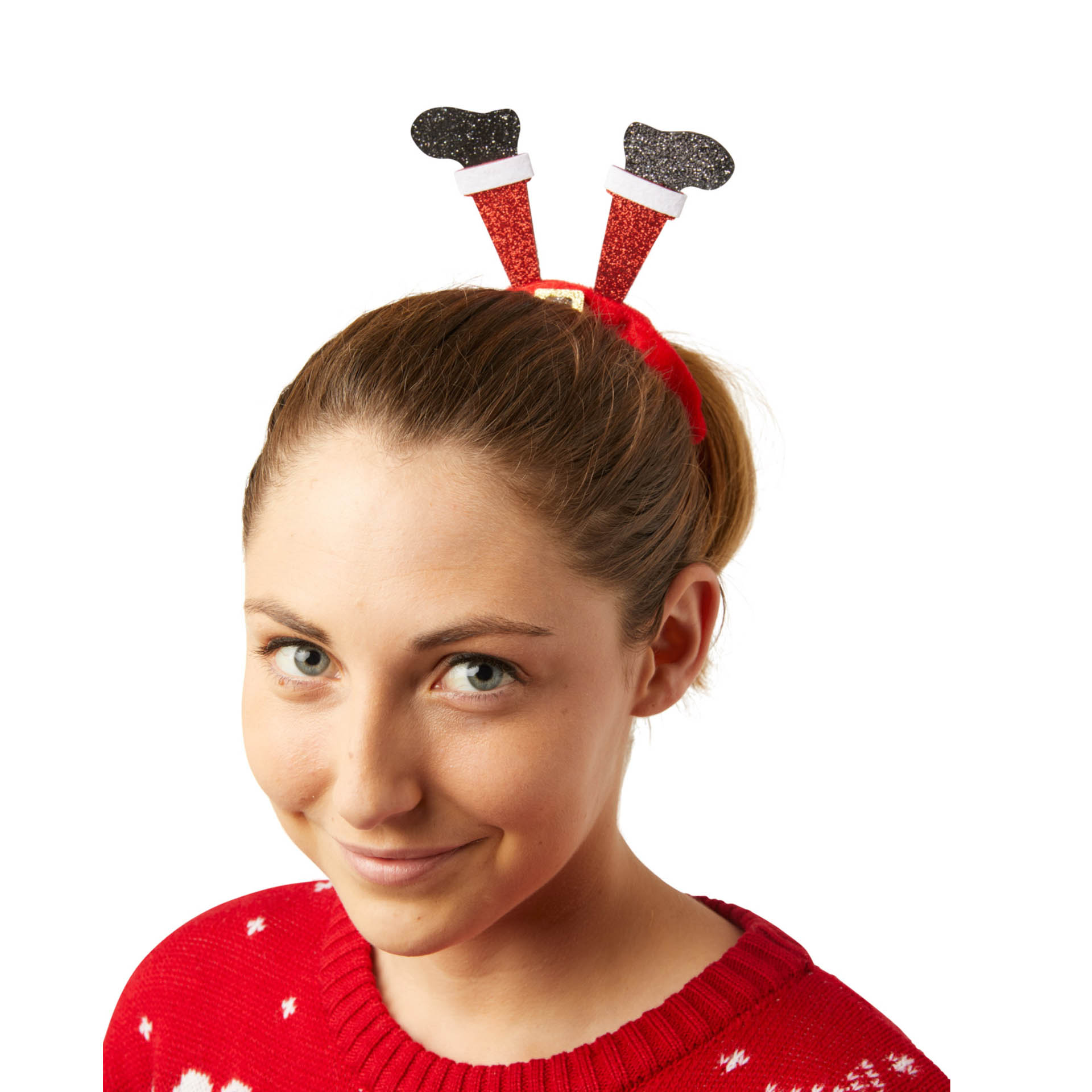 Elastico per capelli natalizio, Babbo Natale, , large