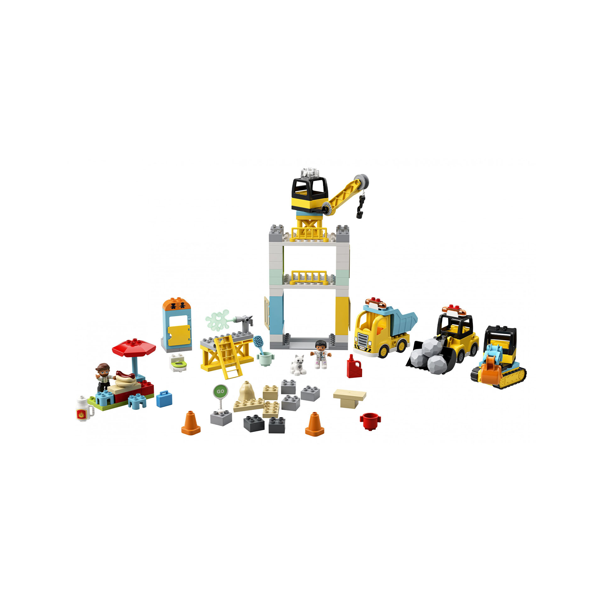 LEGO Duplo Cantiere edile con gru a torre 10933, , large