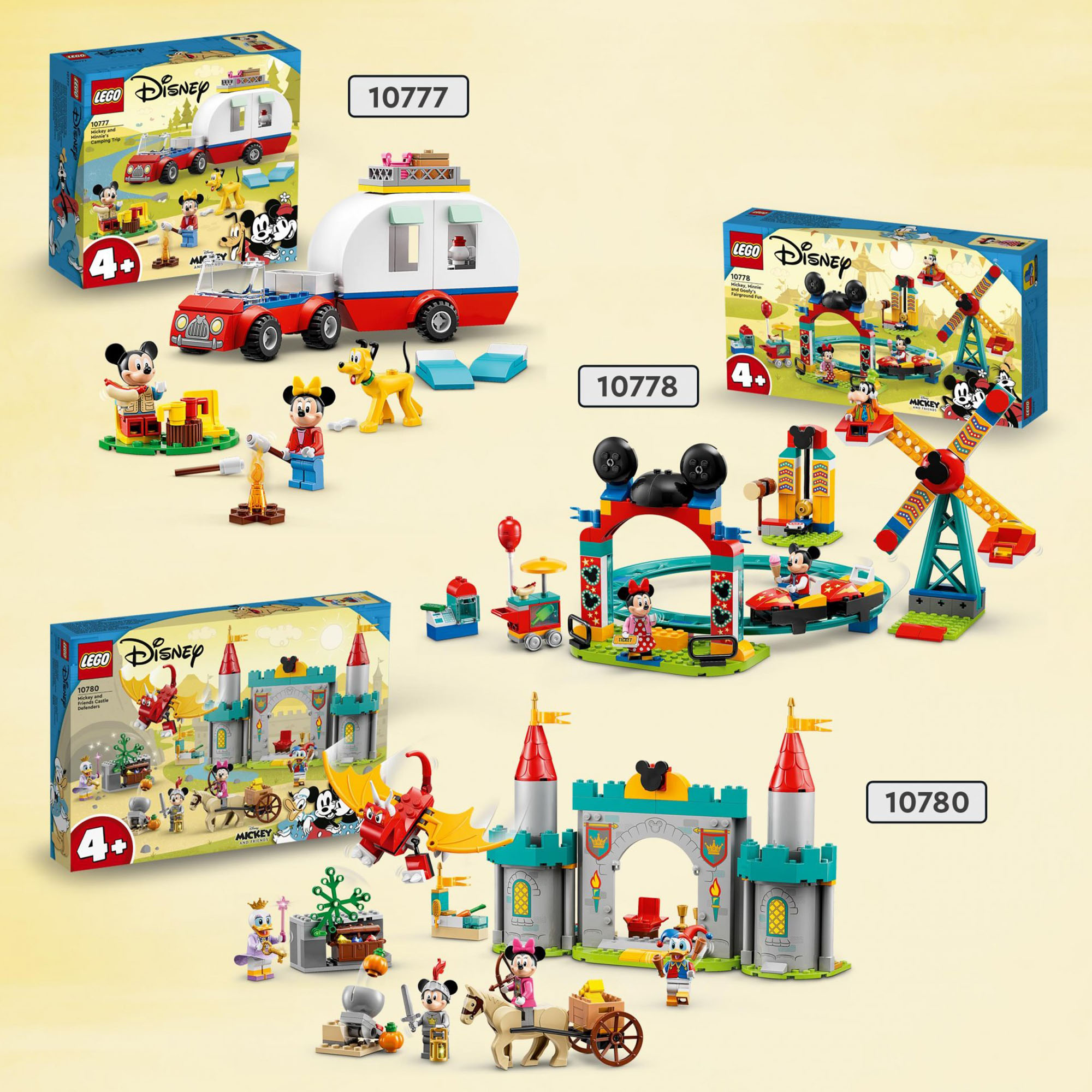 LEGO Disney Topolino e Amici Vacanza in Campeggio con Topolino e Minnie, con Plu 10777, , large