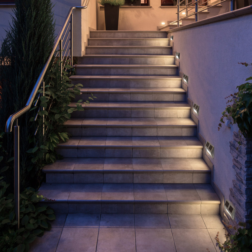Punto Luce Solare Ultra Sottile 2 Led Smd, , large