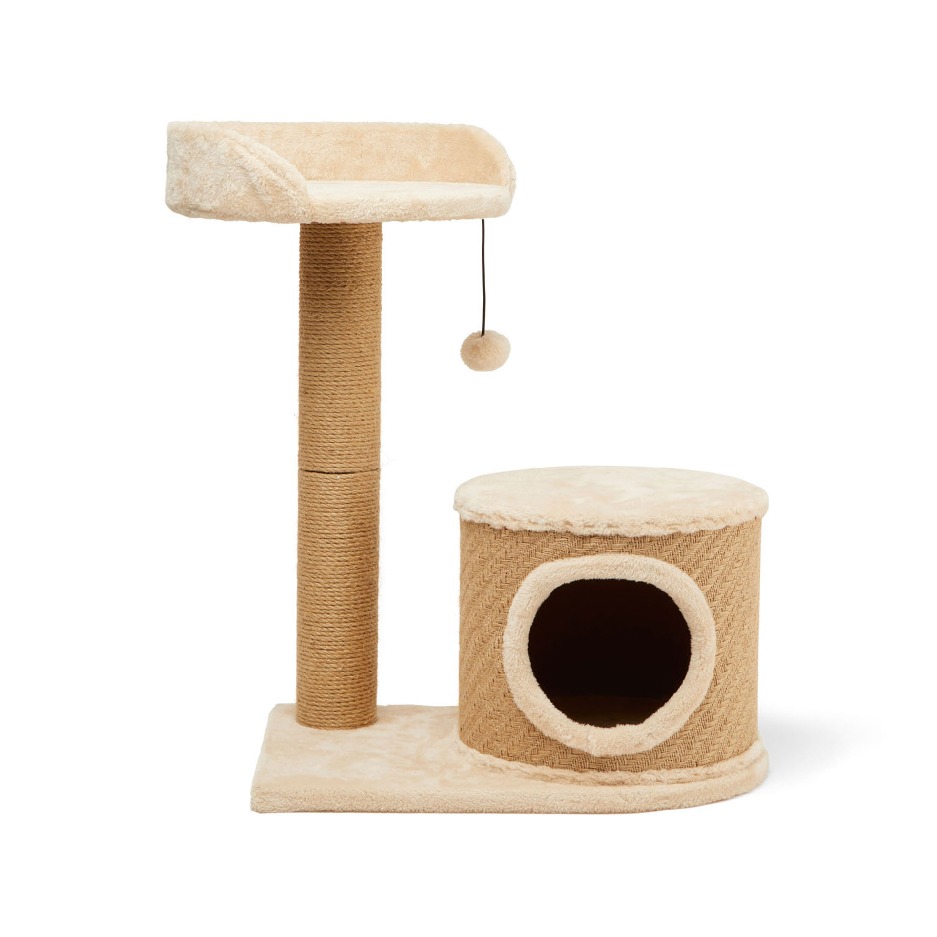 Tiragraffi per gatti con cuccia, , large