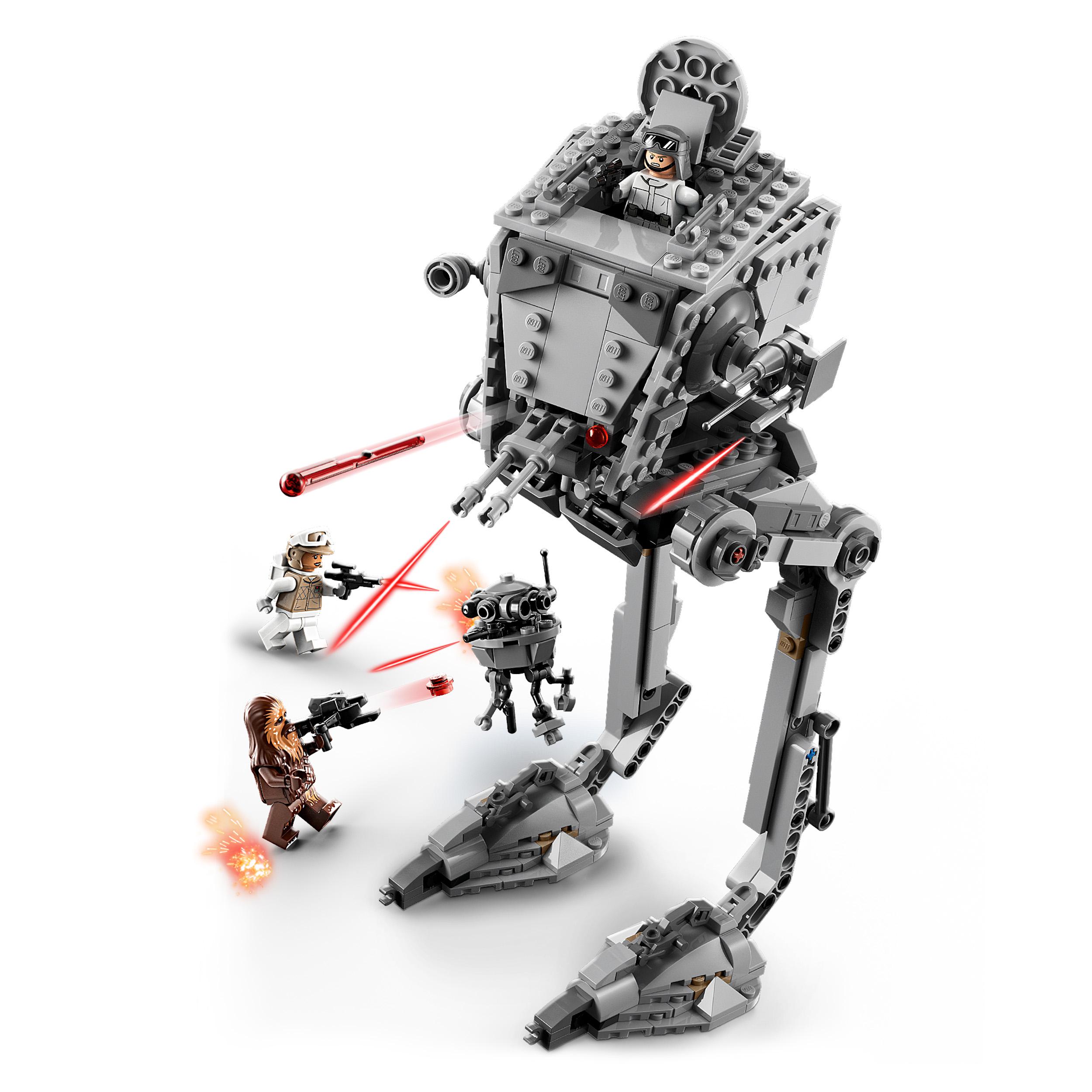 LEGO Star Wars AT-ST di Hoth con Minifigure di Chewbacca e Droide, Modellino del 75322, , large
