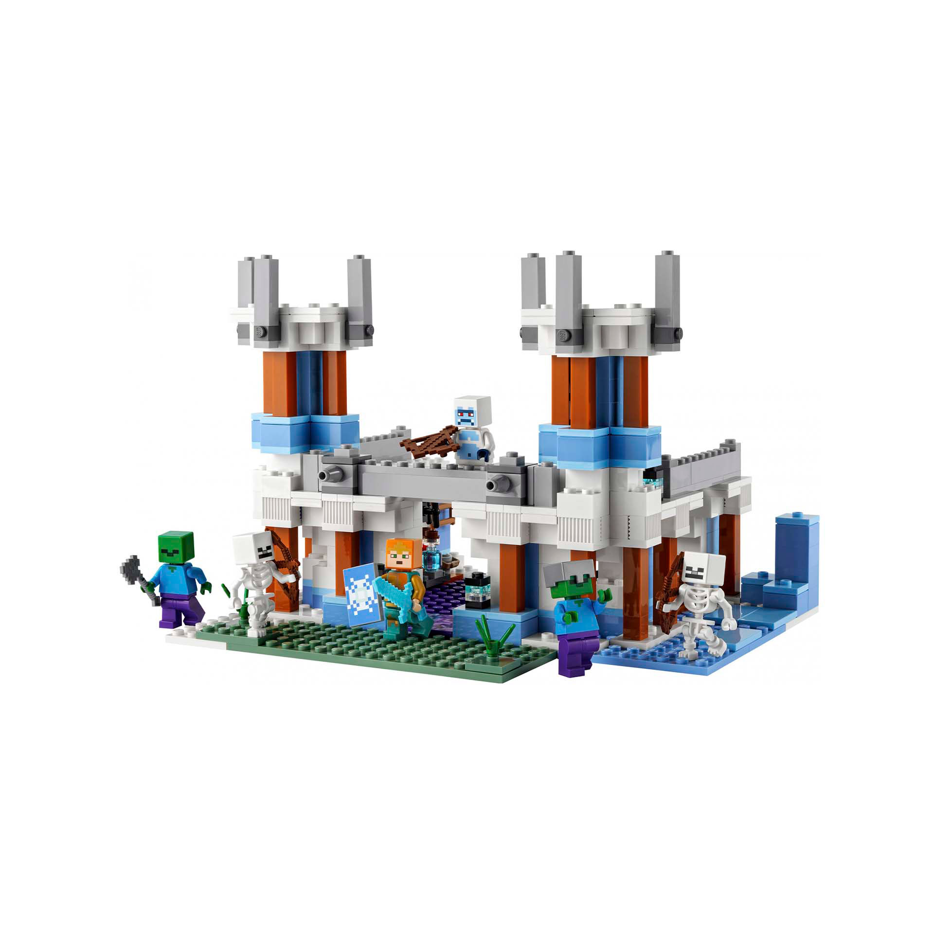 LEGO Minecraft Il Castello di Ghiaccio, Giocattoli Creativi da Costruire con Fig 21186, , large