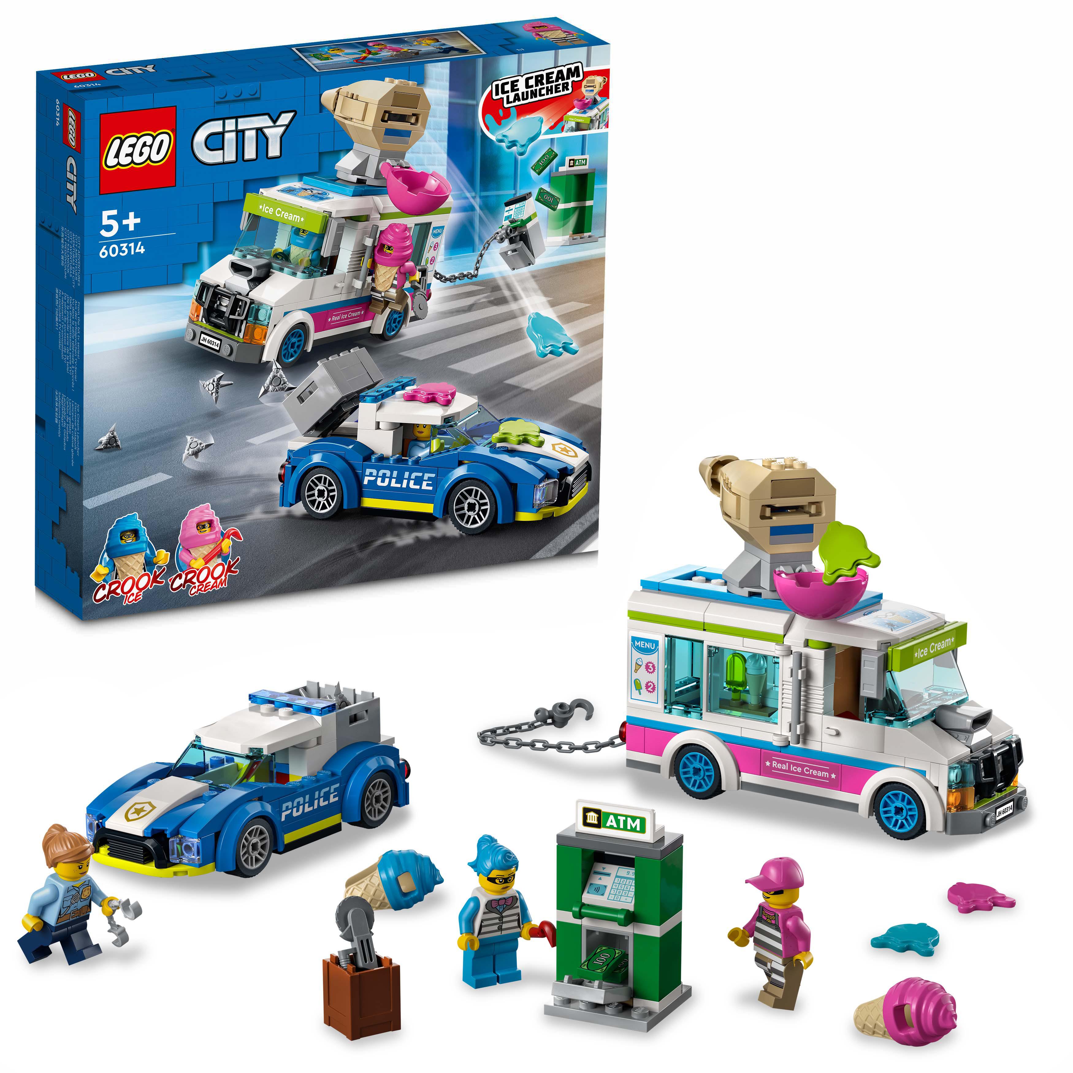 LEGO City Police Il Furgone dei Gelati e l'Inseguimento della Polizia, Set per 60314, , large