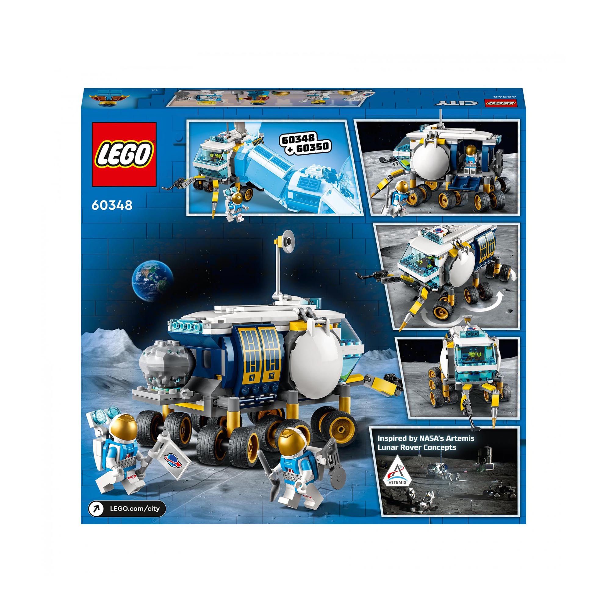 LEGO 60348 City Rover Lunare, Modello di Veicolo Spaziale, Giocattolo per Bambin 60348, , large