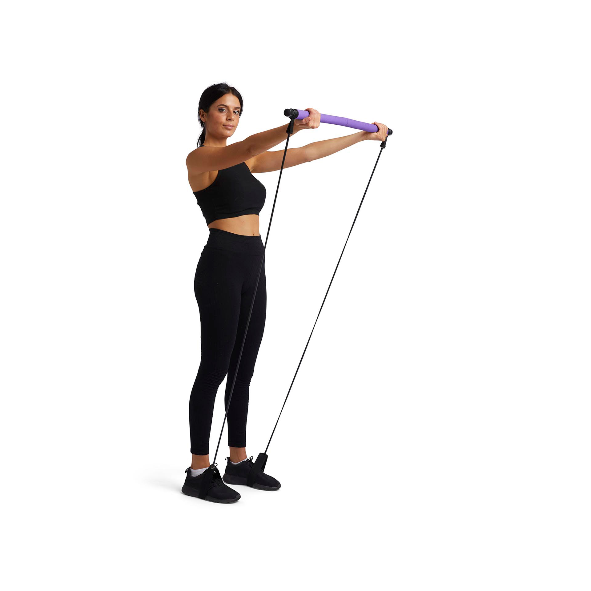 Barra fitness con elastici Resistance Trainer, , large
