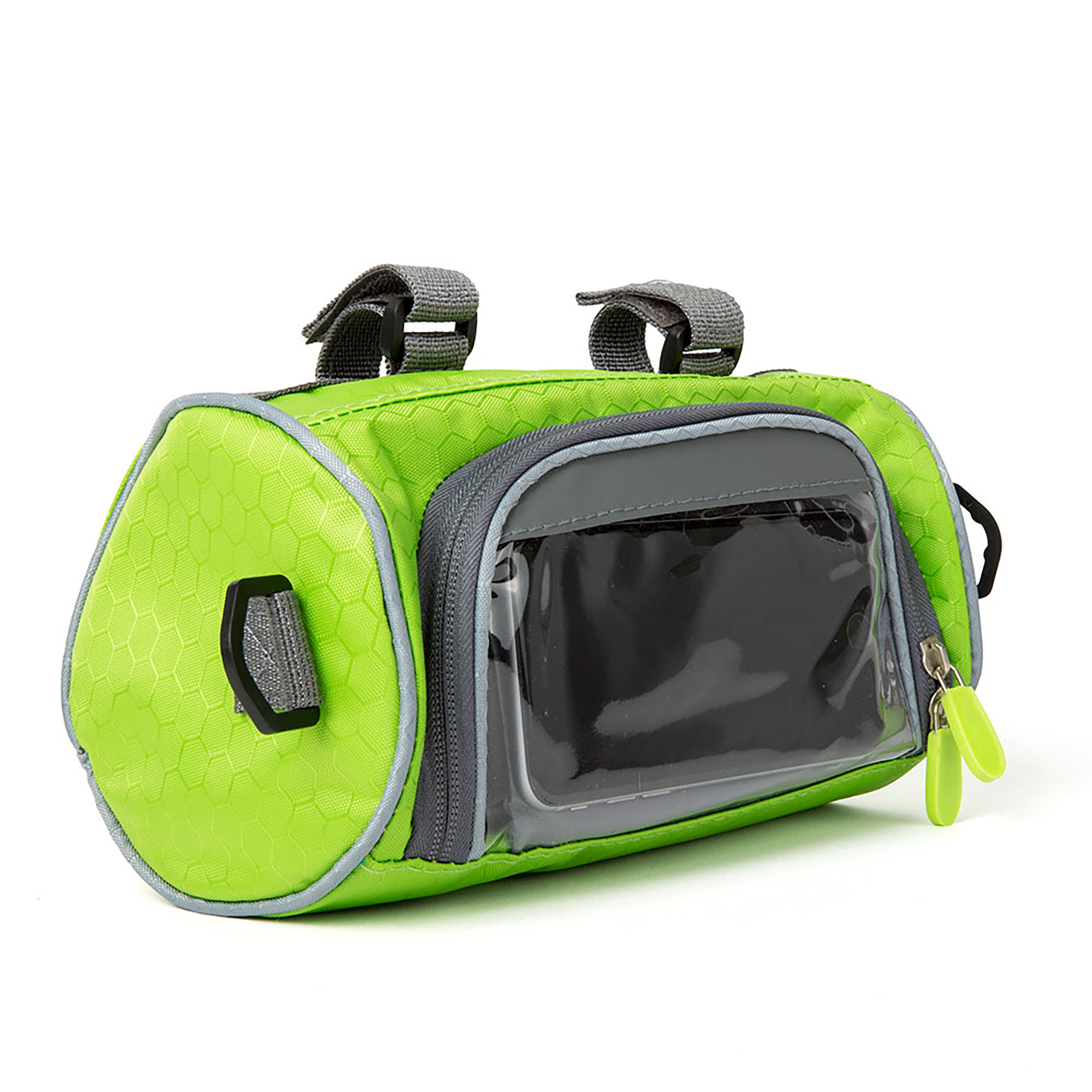 Borsa Da Bicicletta Con Porta Smartphone, Colore Verde, , large