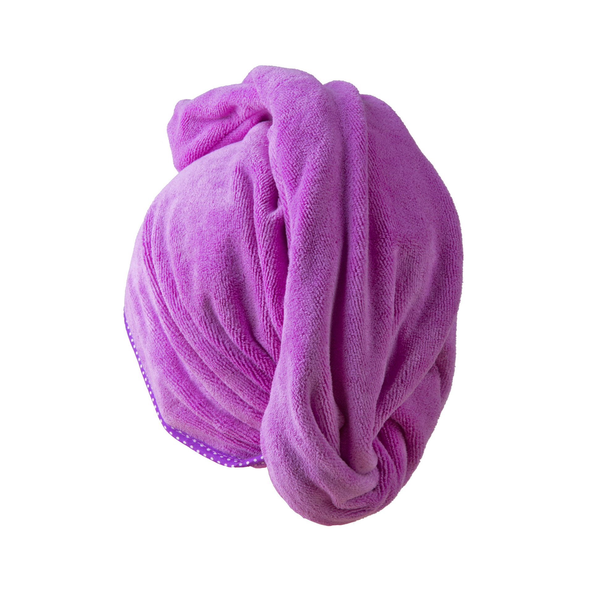 Turbante asciugacapelli in microfibra, , large