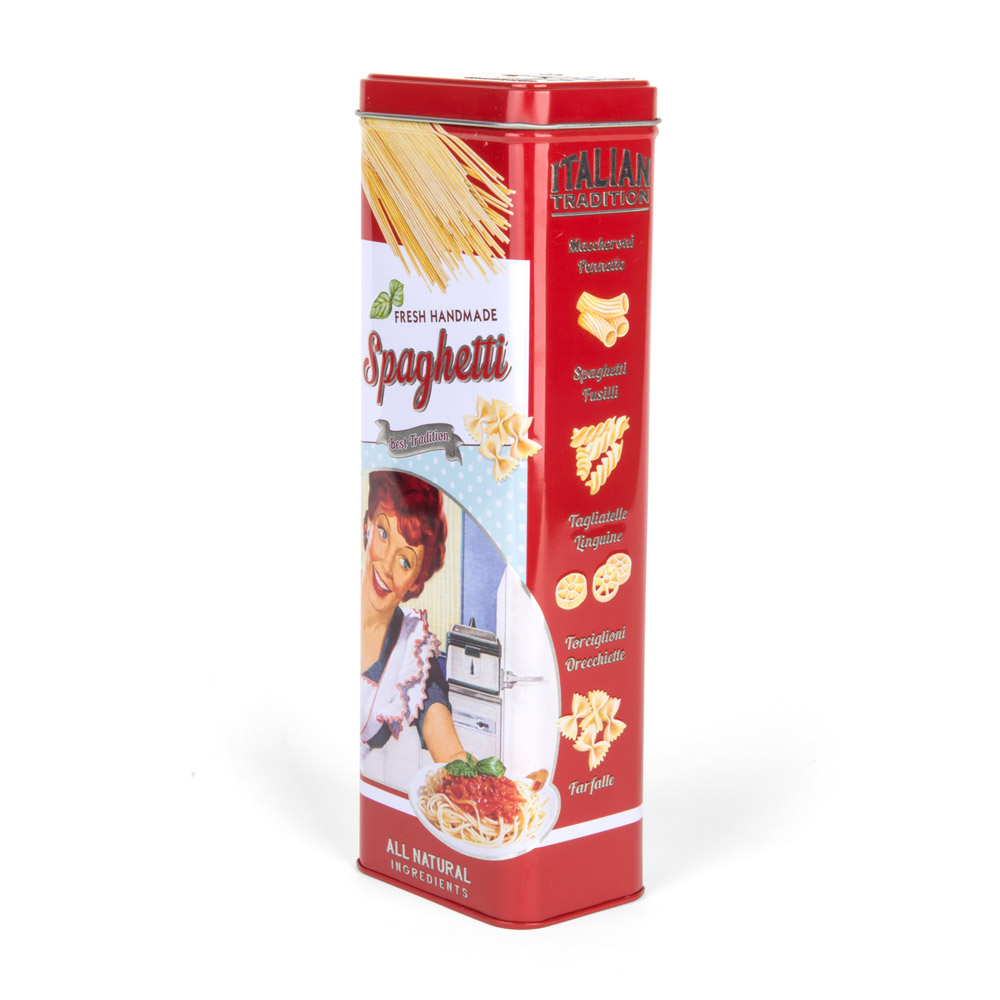 Scatola in latta vintage per spaghetti, , large