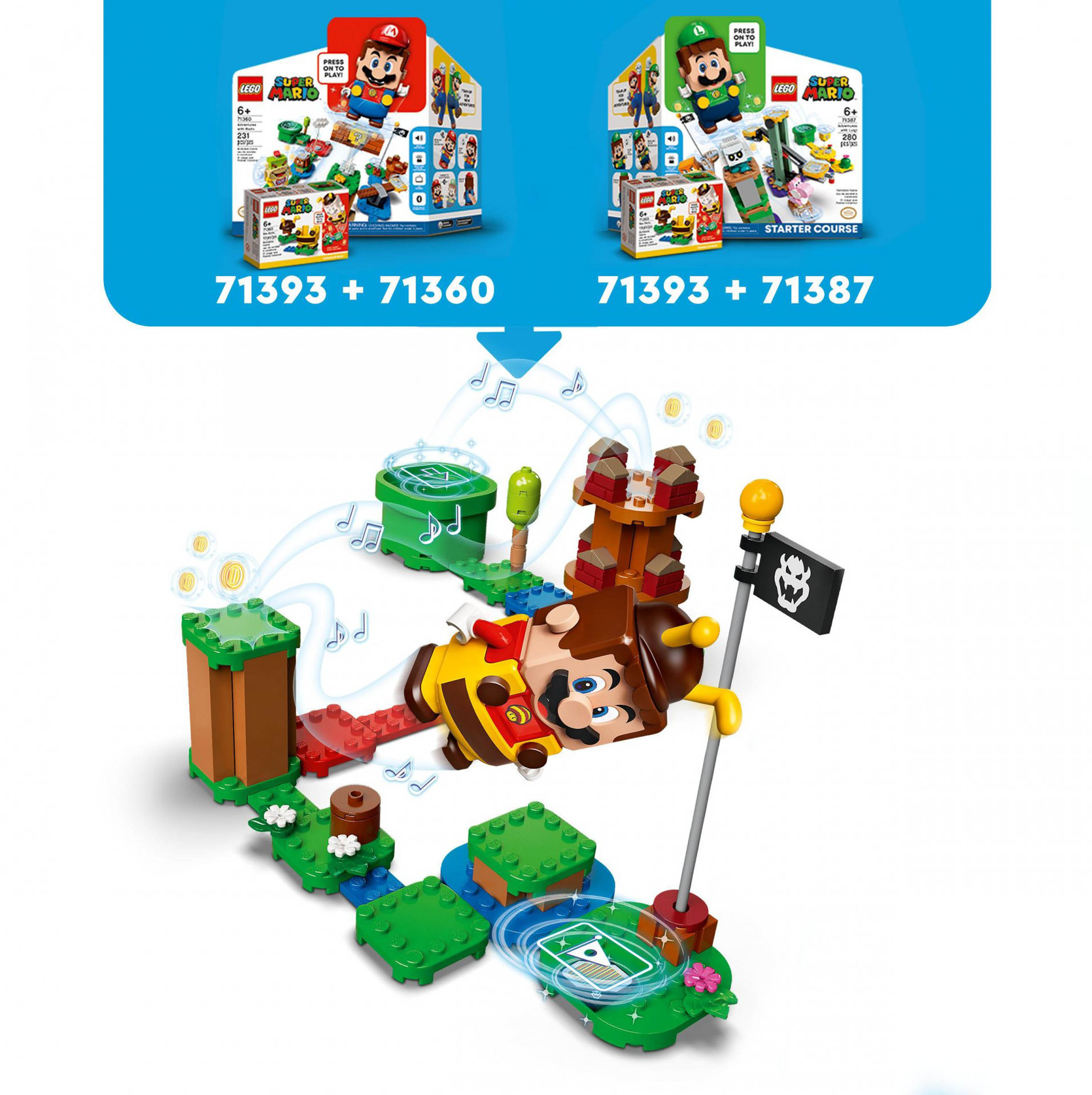 LEGO Set Costume Mario Ape - Power Up Pack, Giocattoli da Collezione, Giocattoli 71393, , large