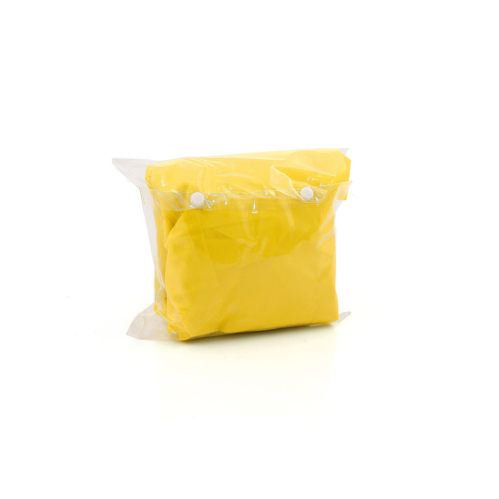 Maxi poncho impermeabile giallo, , large