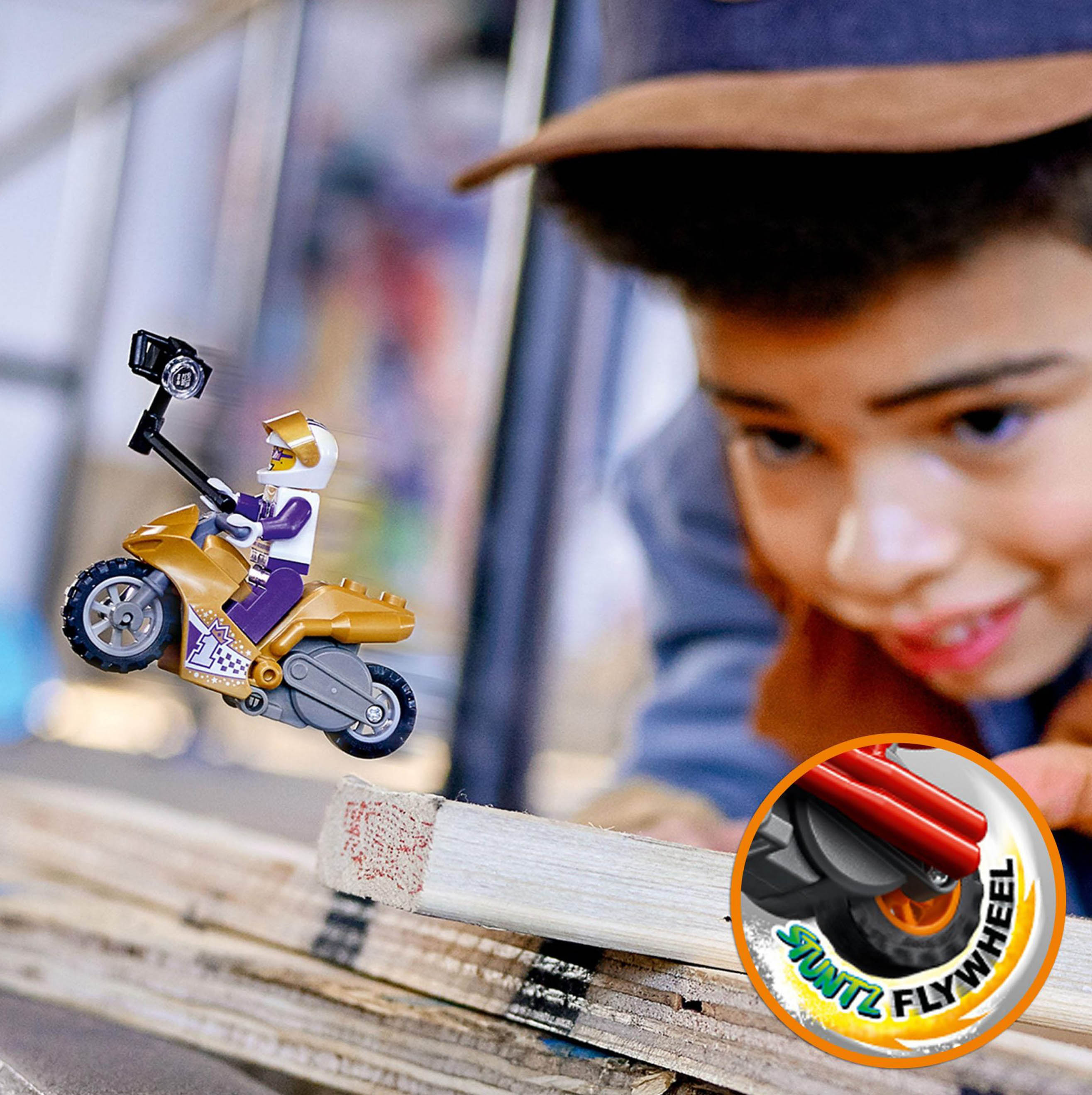 LEGO City Stuntz Stunt Bike dei Selfie, Moto Giocattolo con Funzione 60309, , large