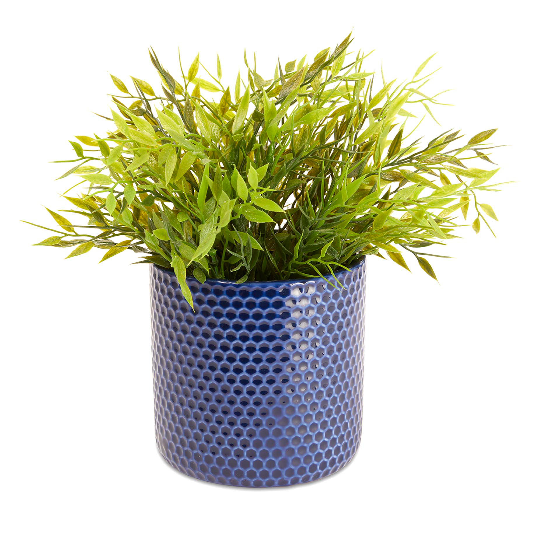 Vaso in ceramica blu, , large