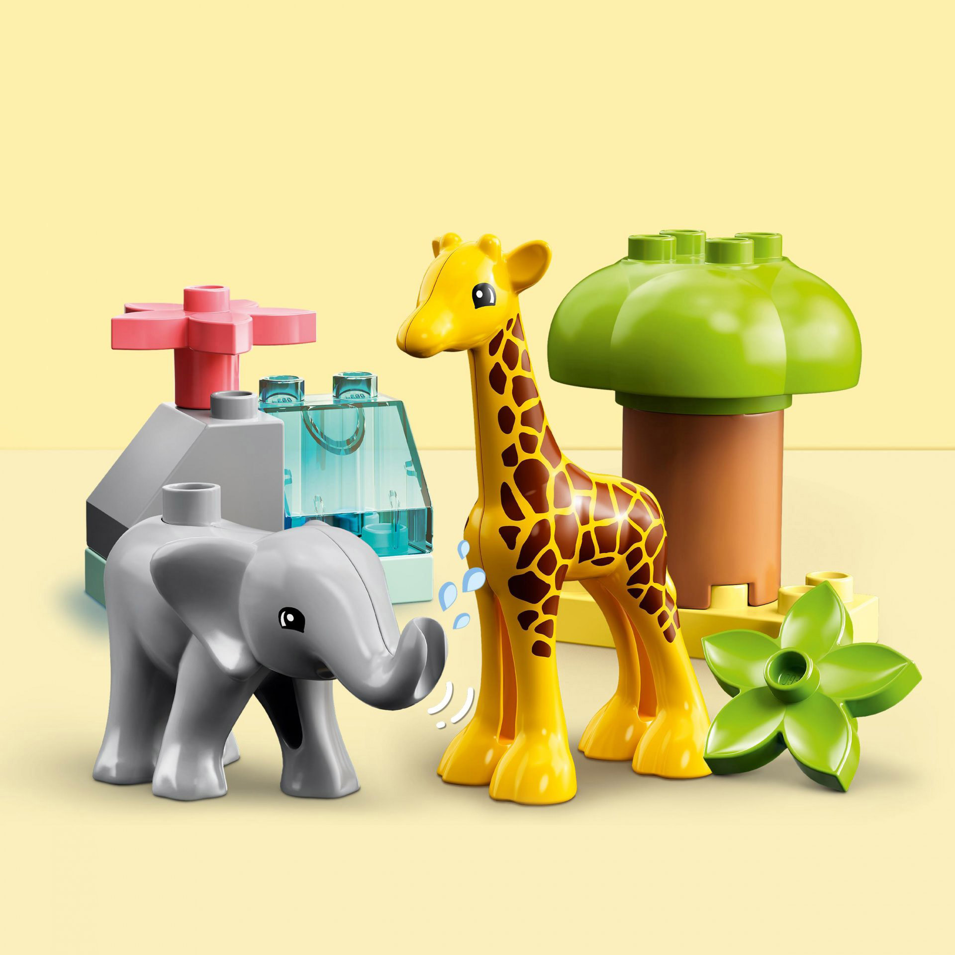 LEGO DUPLO Animali dell'Africa, Giochi Educativi per Bambini dai 2 Anni con Gir 10971, , large