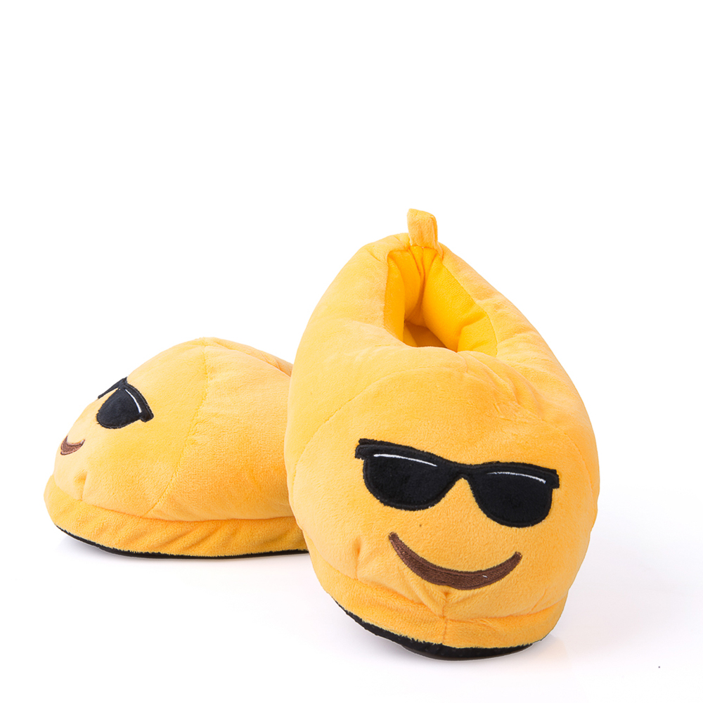 Pantofole da casa con emoticon occhiali da sole, , large