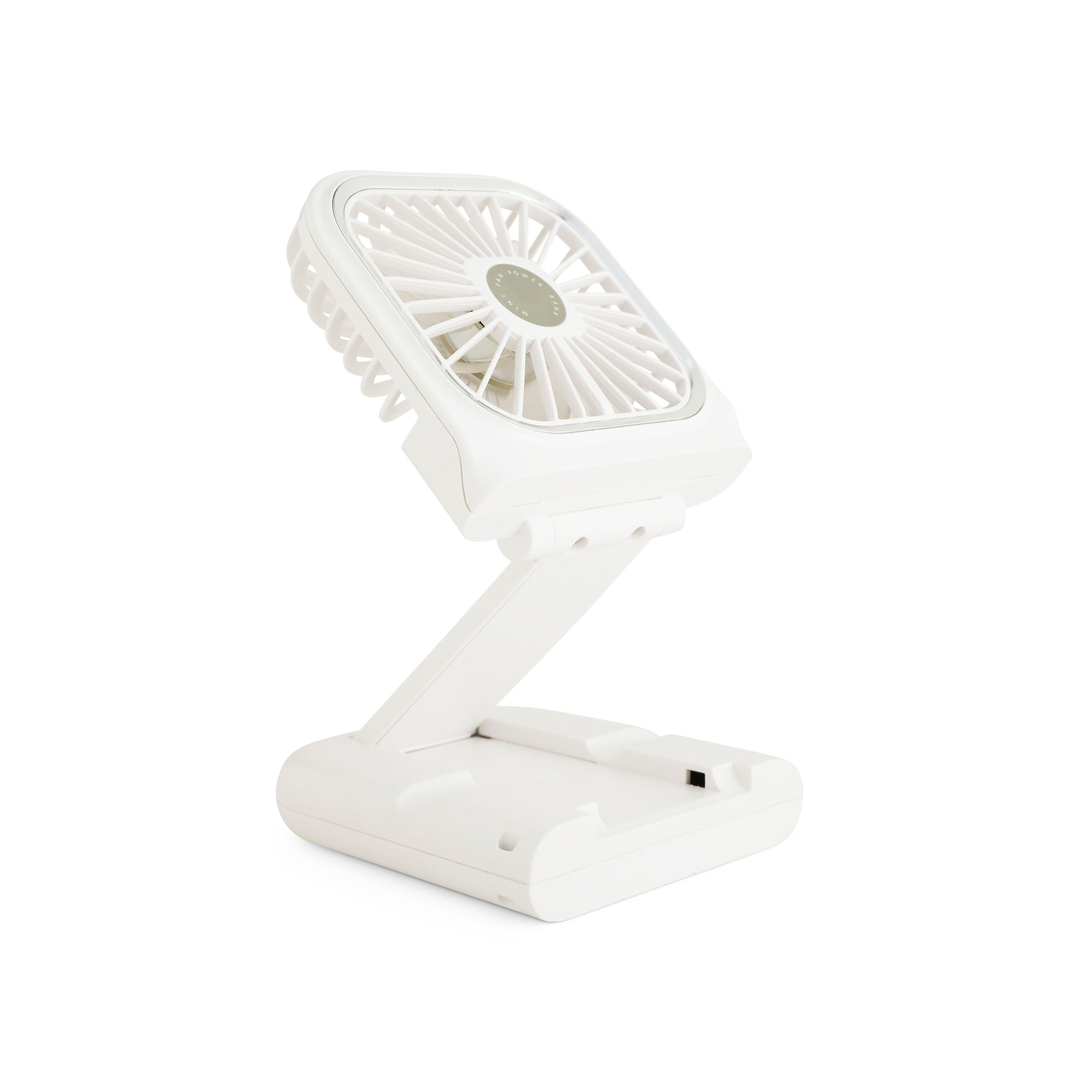Mini ventilatore portatile ricaricabile con power bank, , large