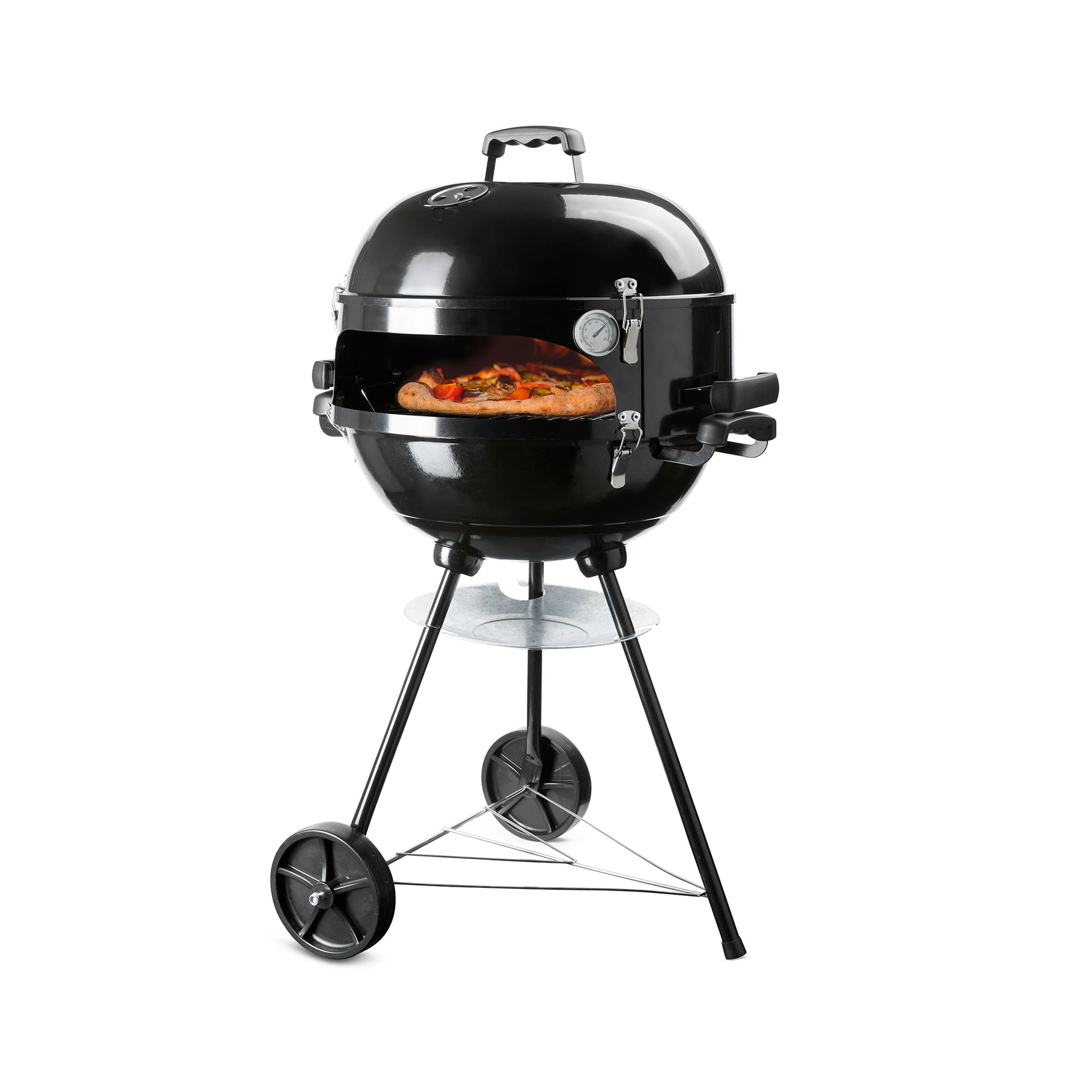 Barbecue con forno pizza, , large
