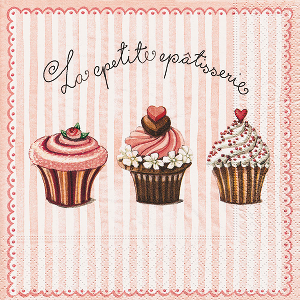 20 Tovaglioli cupcake stile vintage, , large