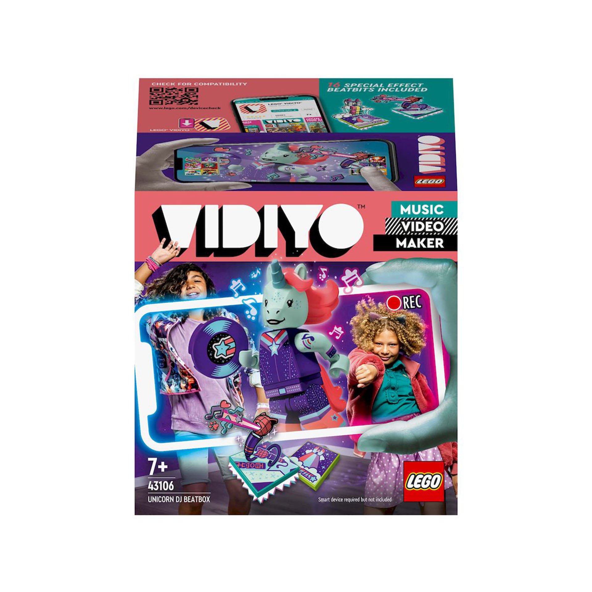 LEGO VIDIYO Unicorn DJ BeatBox 43106, , large