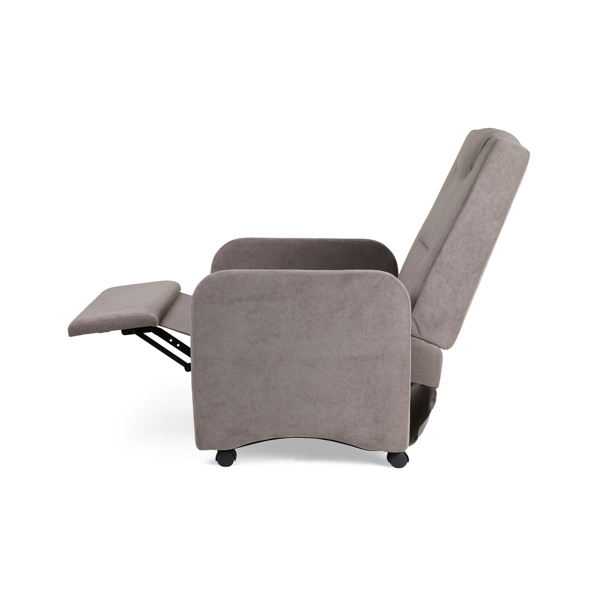 Poltrona pieghevole reclinabile con ruote, , large
