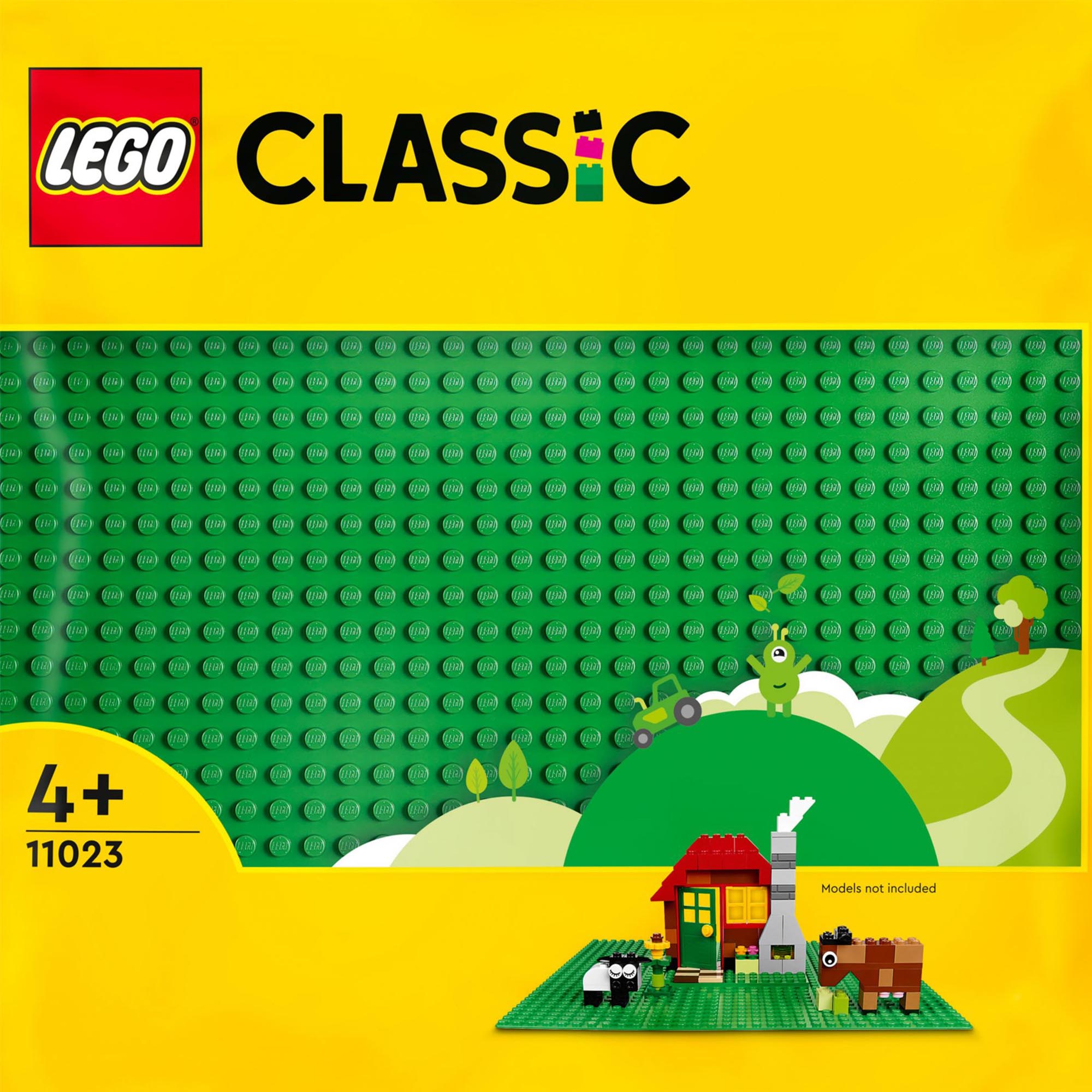 LEGO Classic Base Verde, Tavola per Costruzioni Quadrata con 32x32 Bottoncini, P 11023, , large