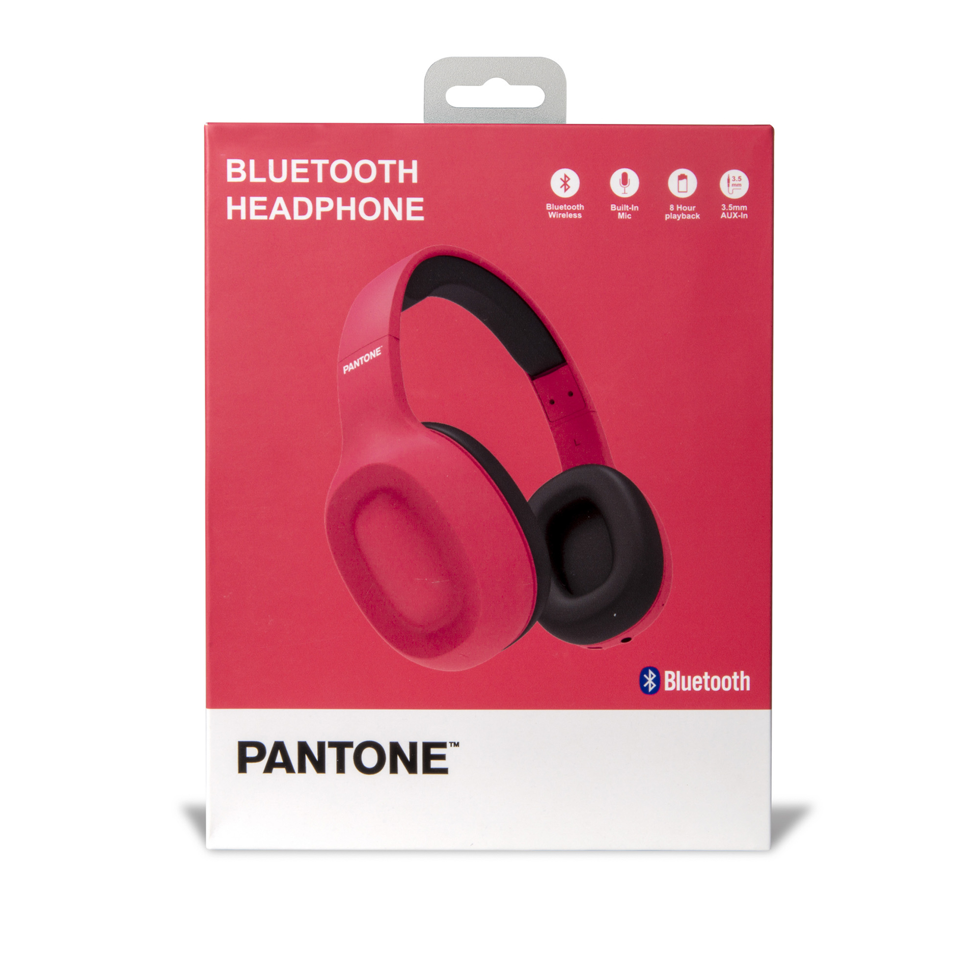 Cuffie stereo Bluetooth wireless linea Pantone - rosa, rosa, large
