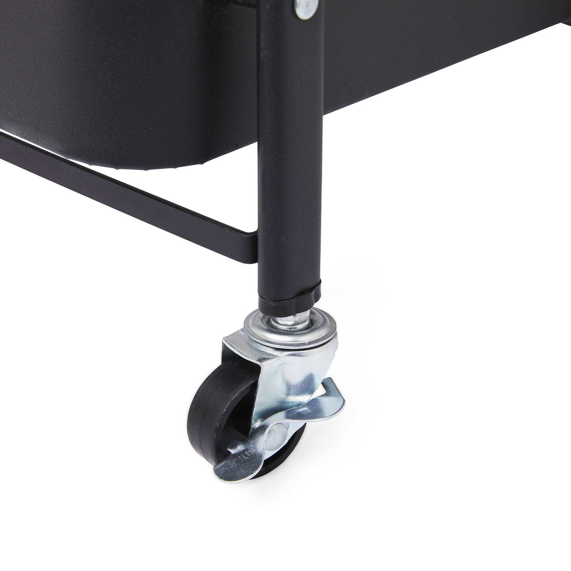 Carrello pieghevole a 3 ripiani, colore nero, , large