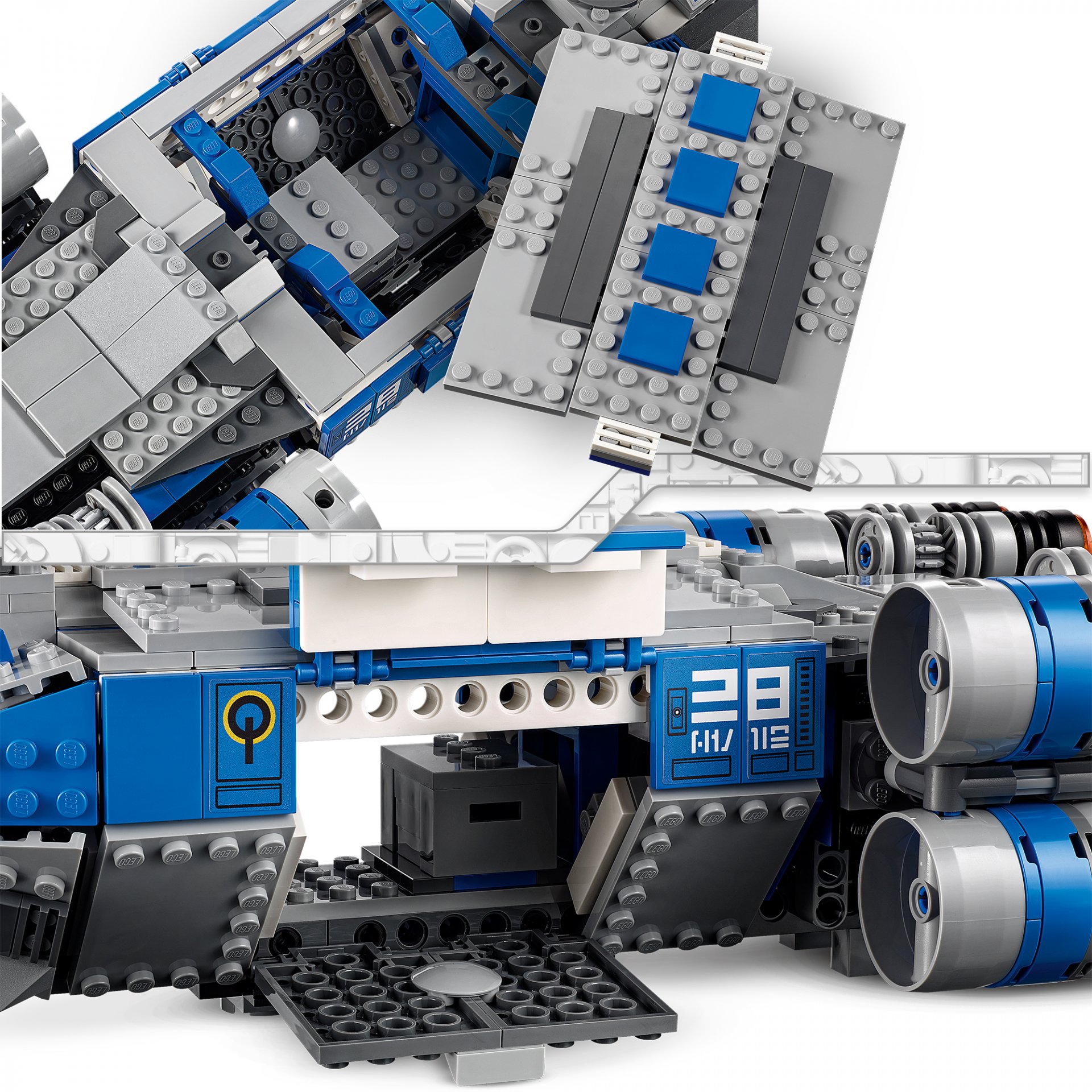 Kit da costruzione Nave da trasporto I-TS della Resistenza 75293 LEGO Star Wars 75293, , large