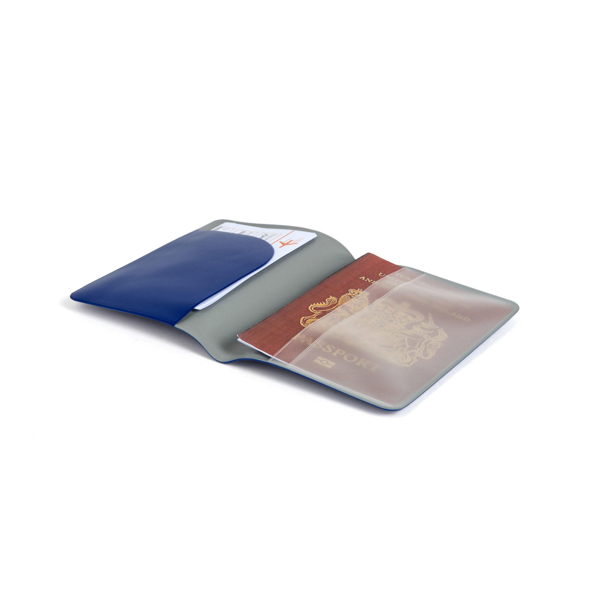 Porta passaporto piccolo Colore blu lucido, blu, large
