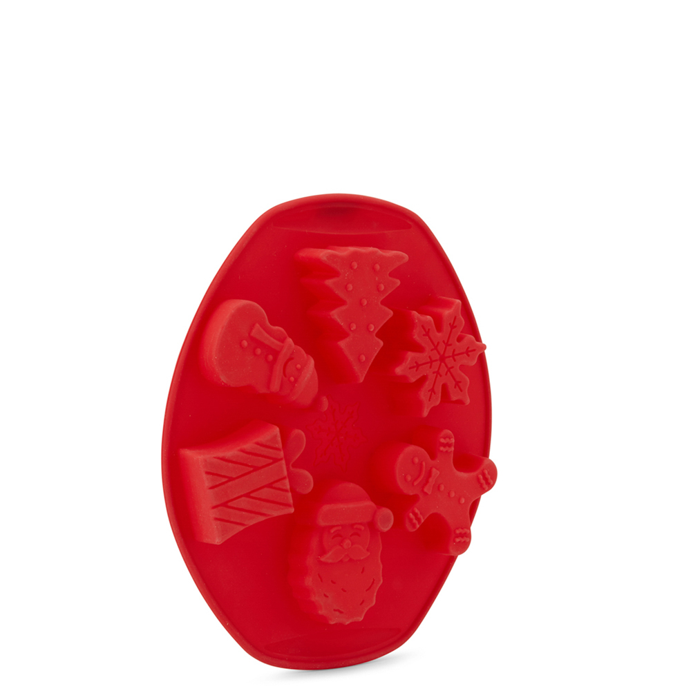 Stampo in silicone per dolci con 6 fantasie natalizie, , large