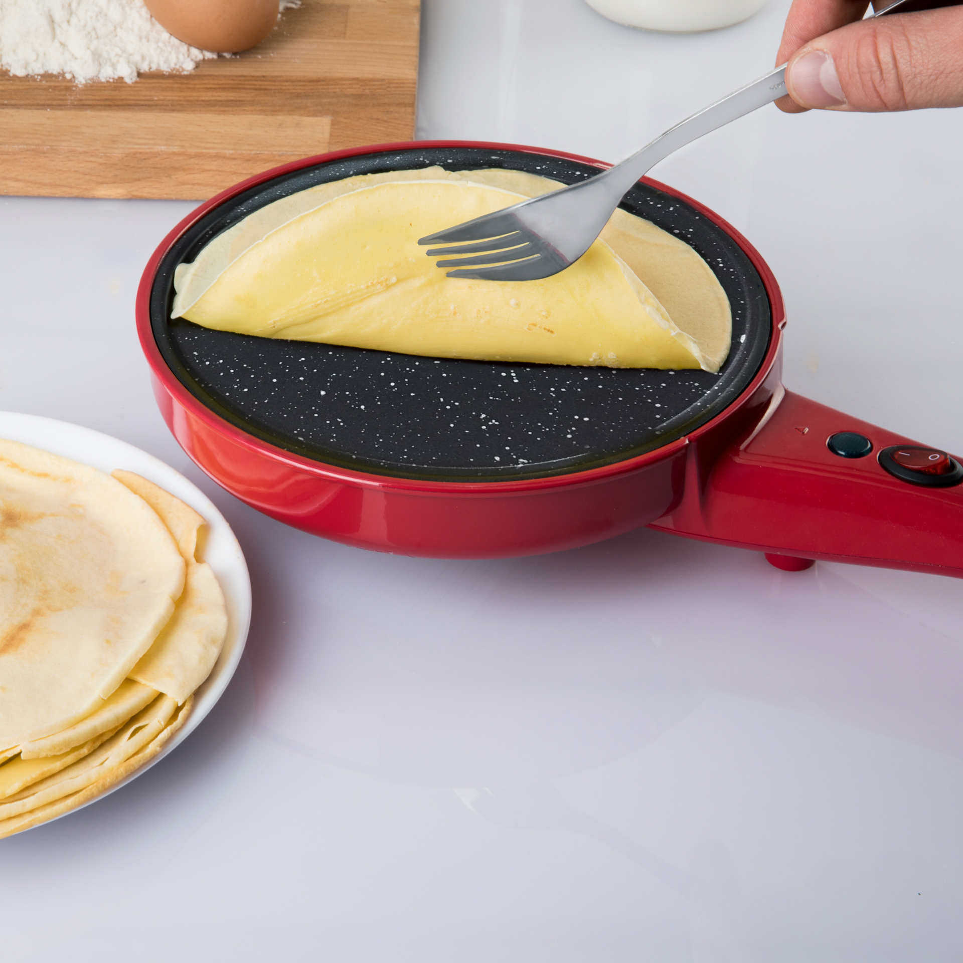 Piastra Multiuso Per Popcorn E Crêpes