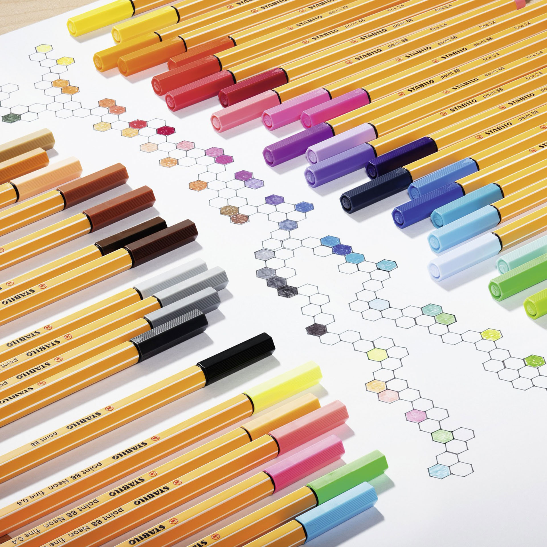 Fineliner - STABILO point 88 - Astuccio da 15 - Colori assortiti, , large
