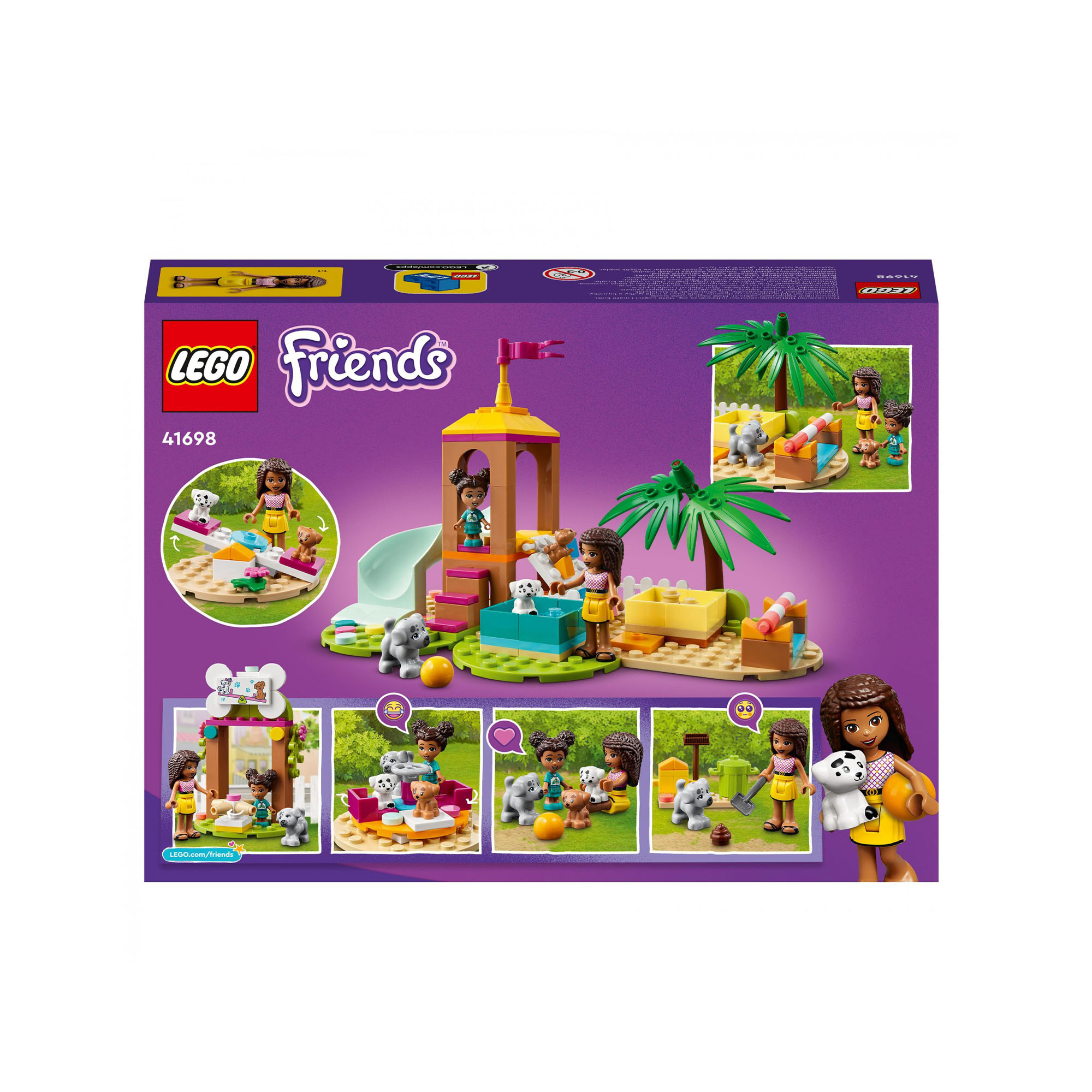 LEGO 41698 Friends Il Parco Giochi dei Cuccioli, Giocattolo con Scivolo e Mini B 41698, , large