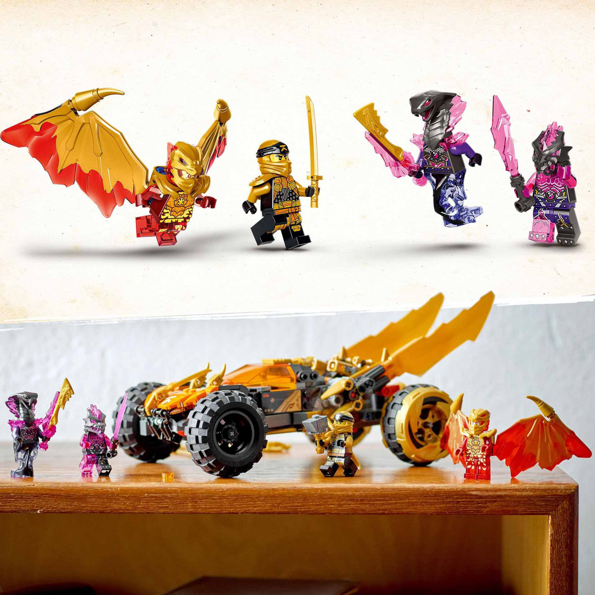 LEGO Ninjago Fuoristrada Drago di Cole, Set Serie TV Crystallized, Minifigure e 71769, , large
